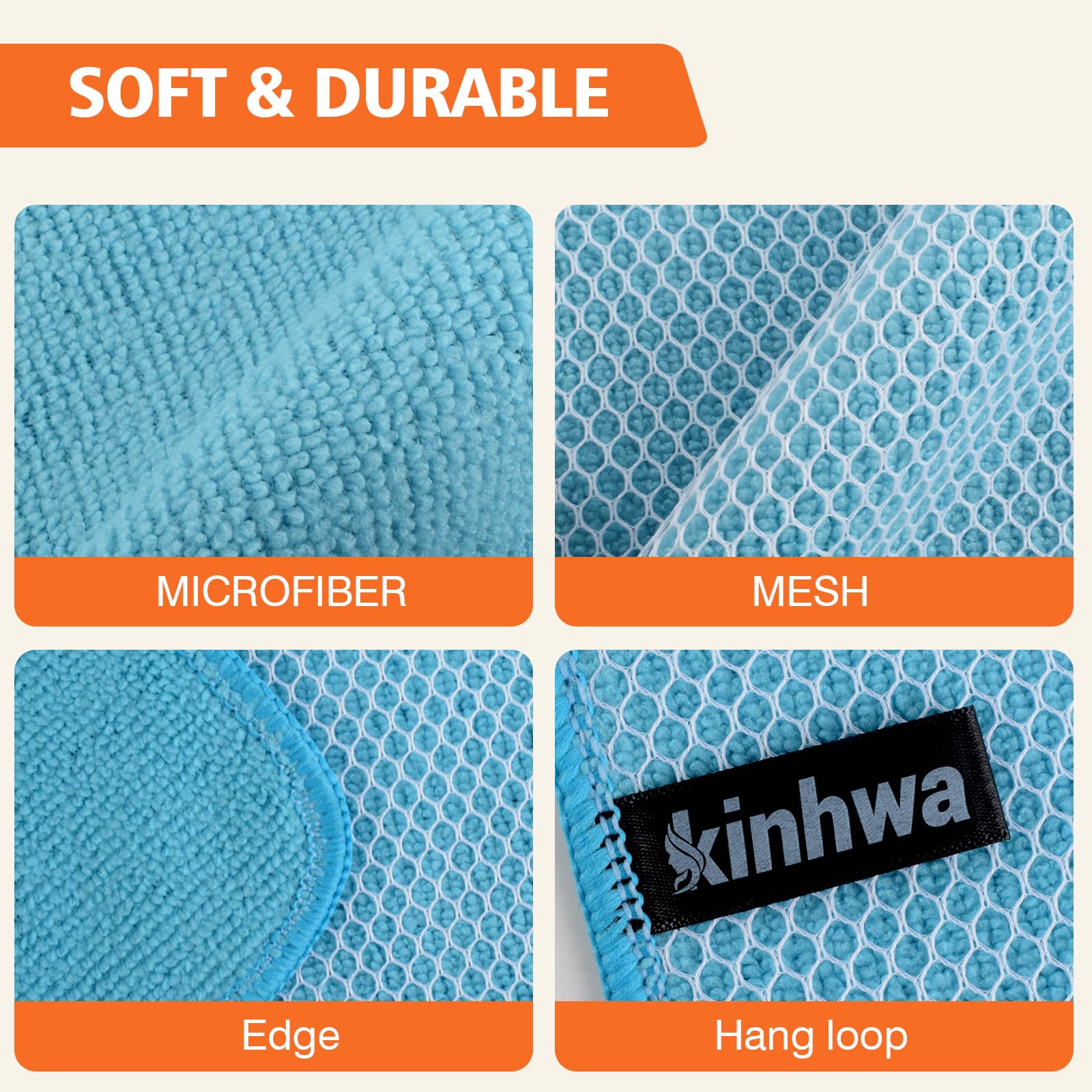 Dish Cloths for Washing Dishes with Scrub Side (9 Count)