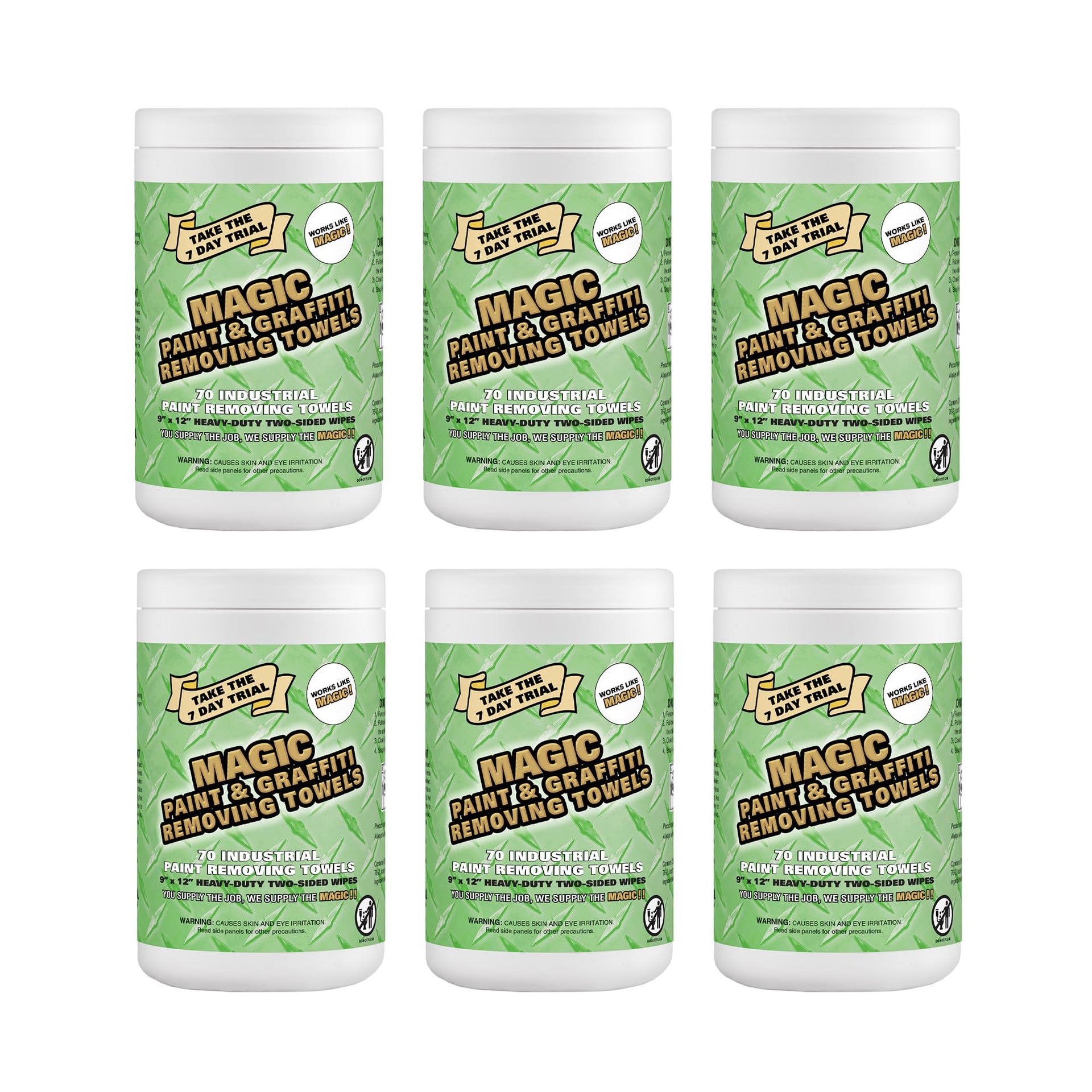 Magic Heavy Duty Paint & Graffiti Removing Wipes (420 Count)