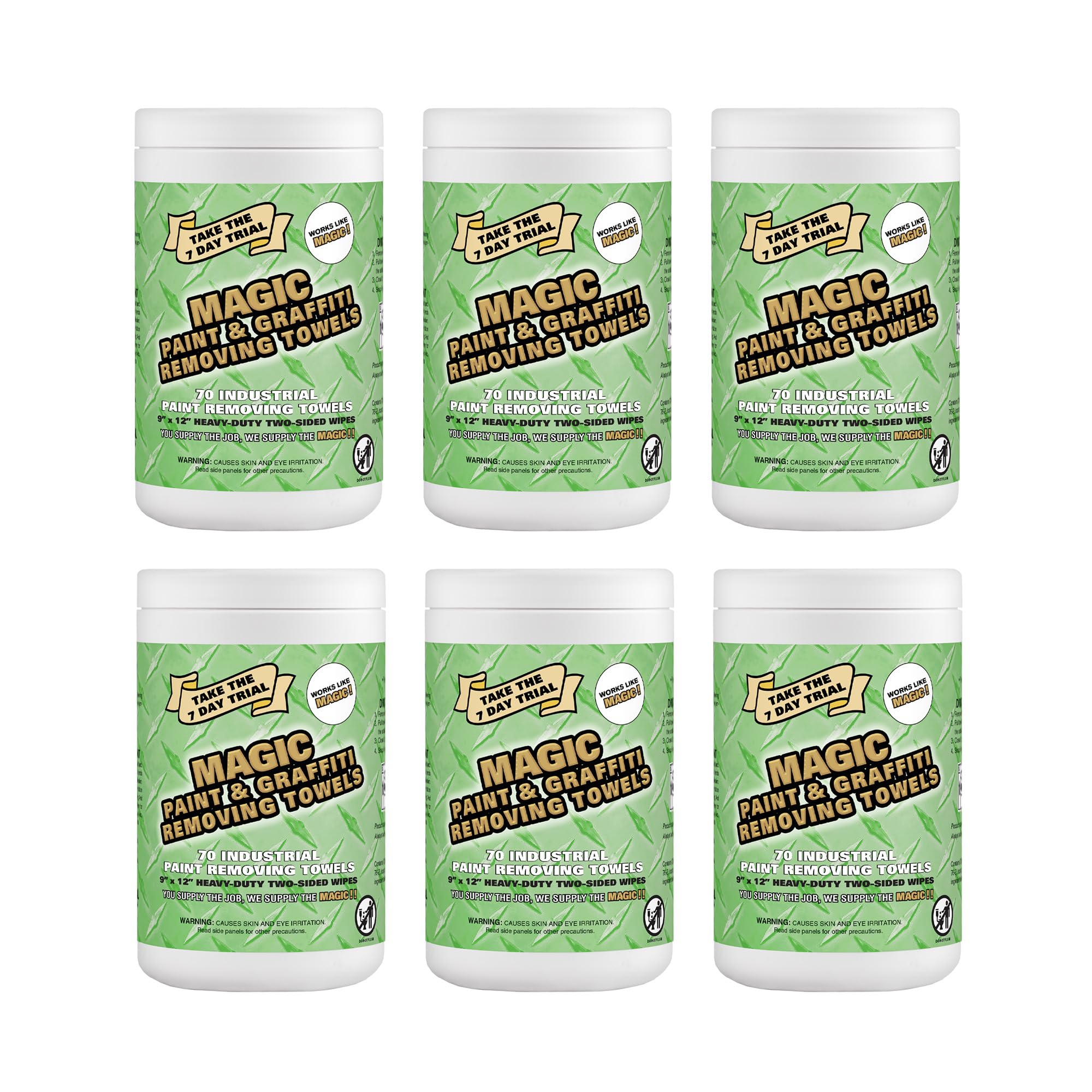 Magic Heavy Duty Paint & Graffiti Removing Wipes (420 Count)