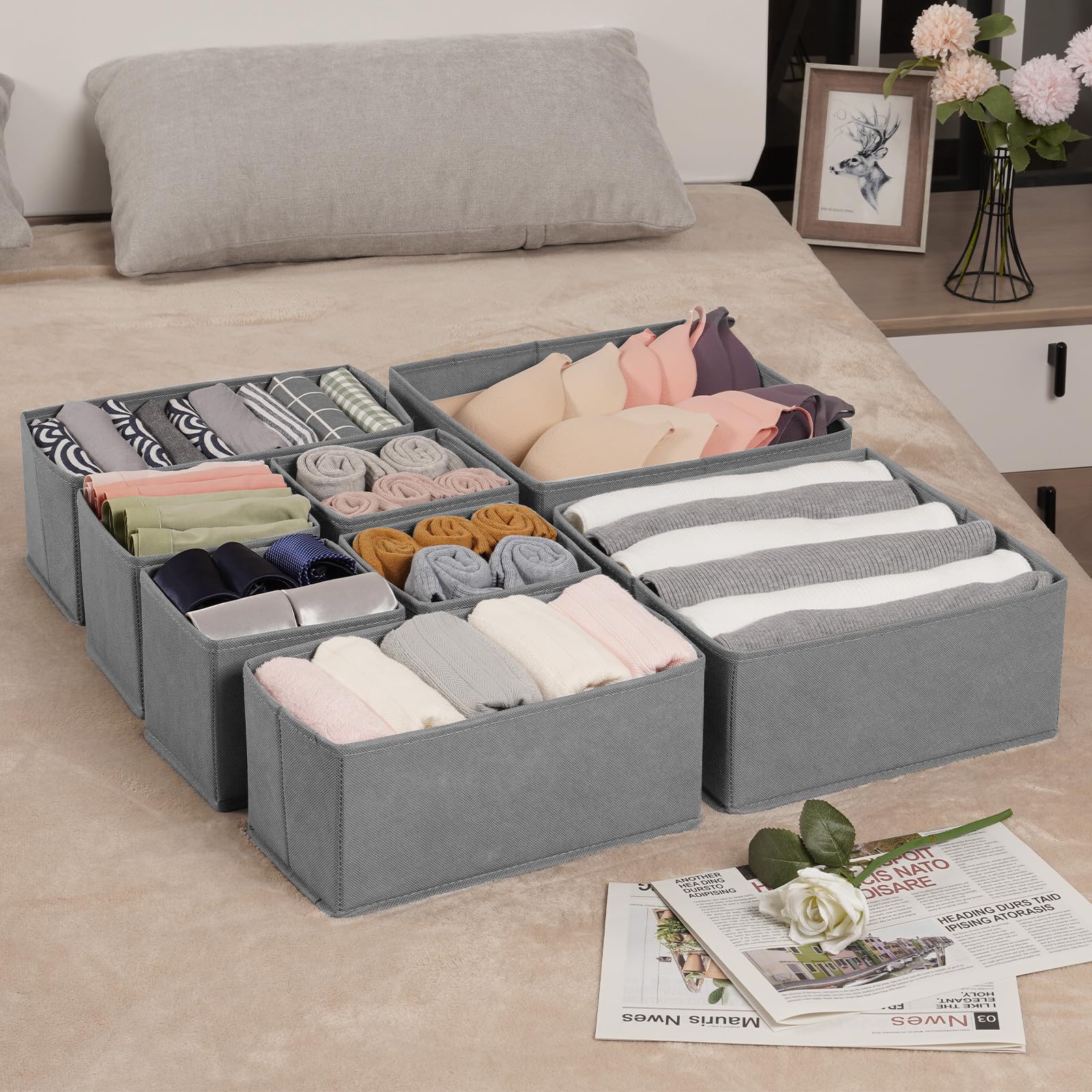 Drawer Organizer Clothes (24 Count)
