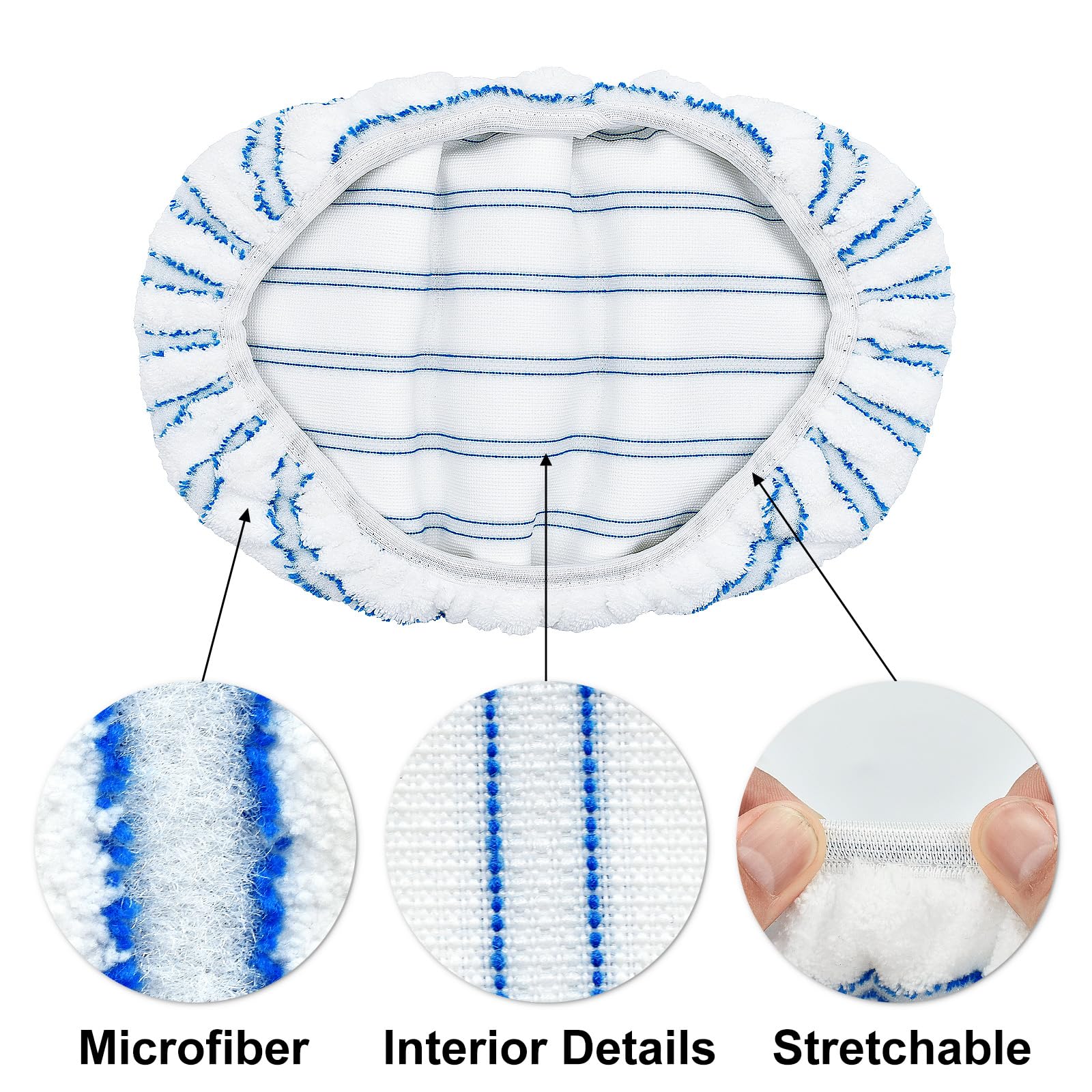 Mop Heads Replacements for Ocedar Hardwood Floor 'N More Microfiber Mop (3 Count)