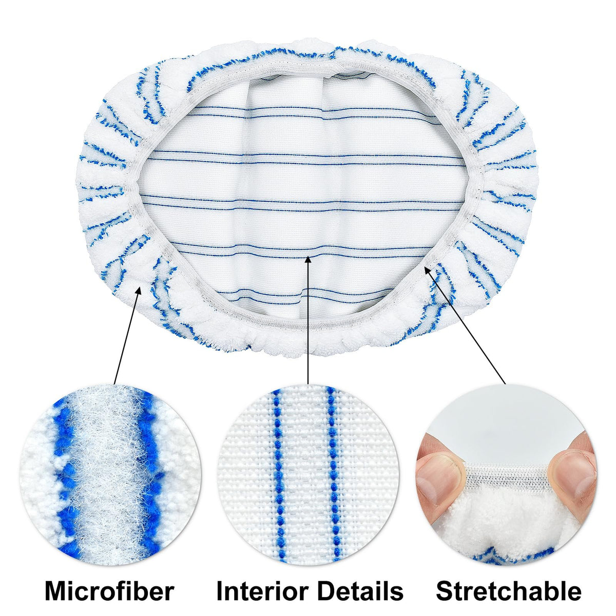 Mop Heads Replacements for Ocedar Hardwood Floor 'N More Microfiber Mop (3 Count)