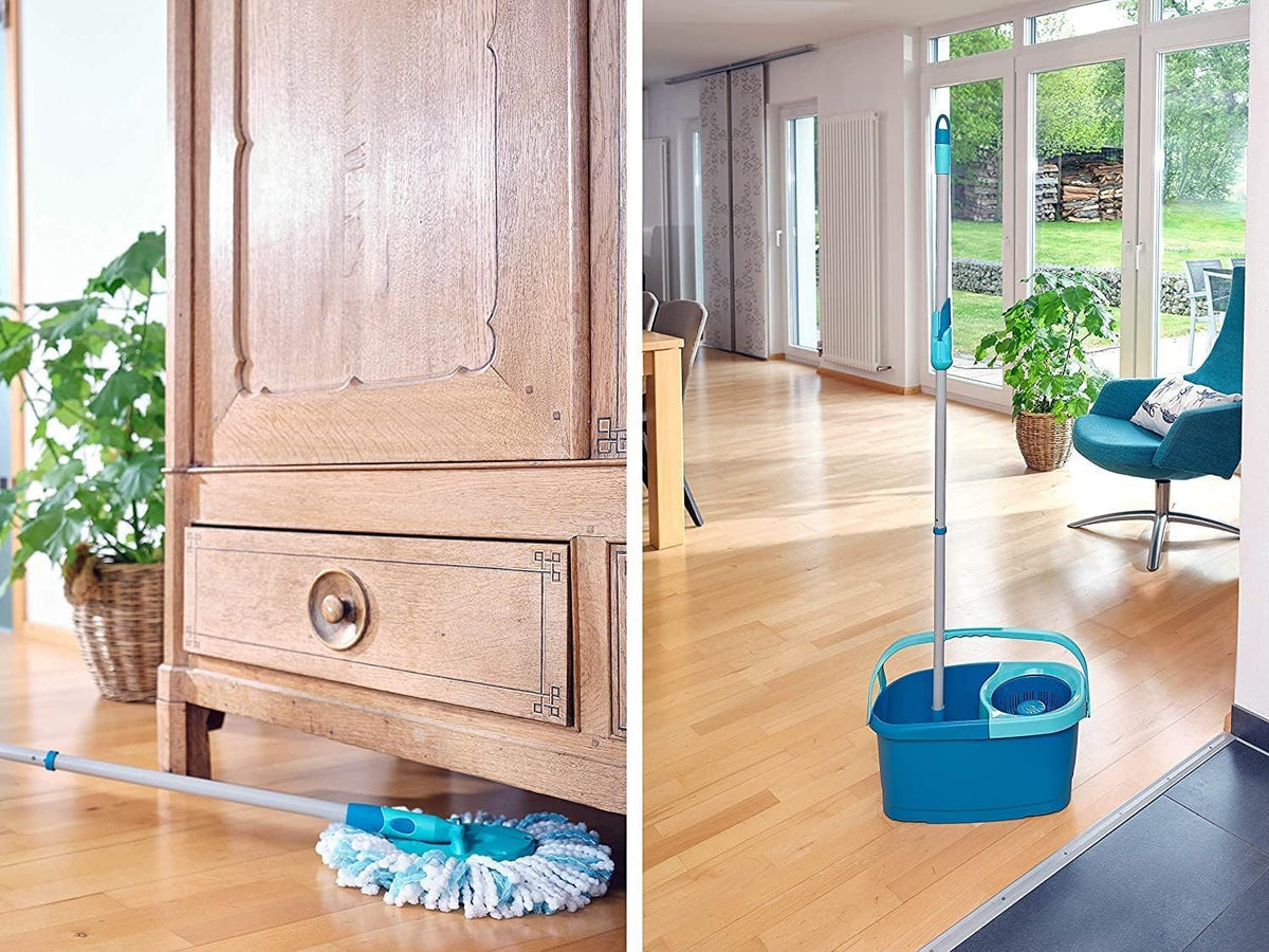 Clean Twist Spin Mop and Bucket Set with Rollers