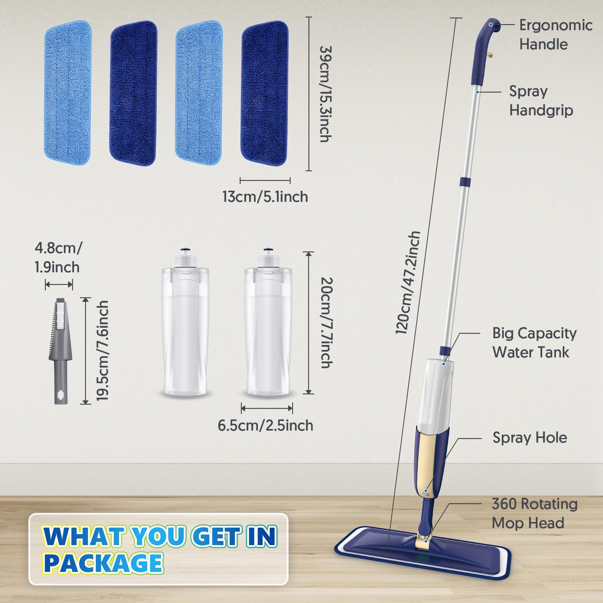 Spray Wet Mops for Floor Cleaning