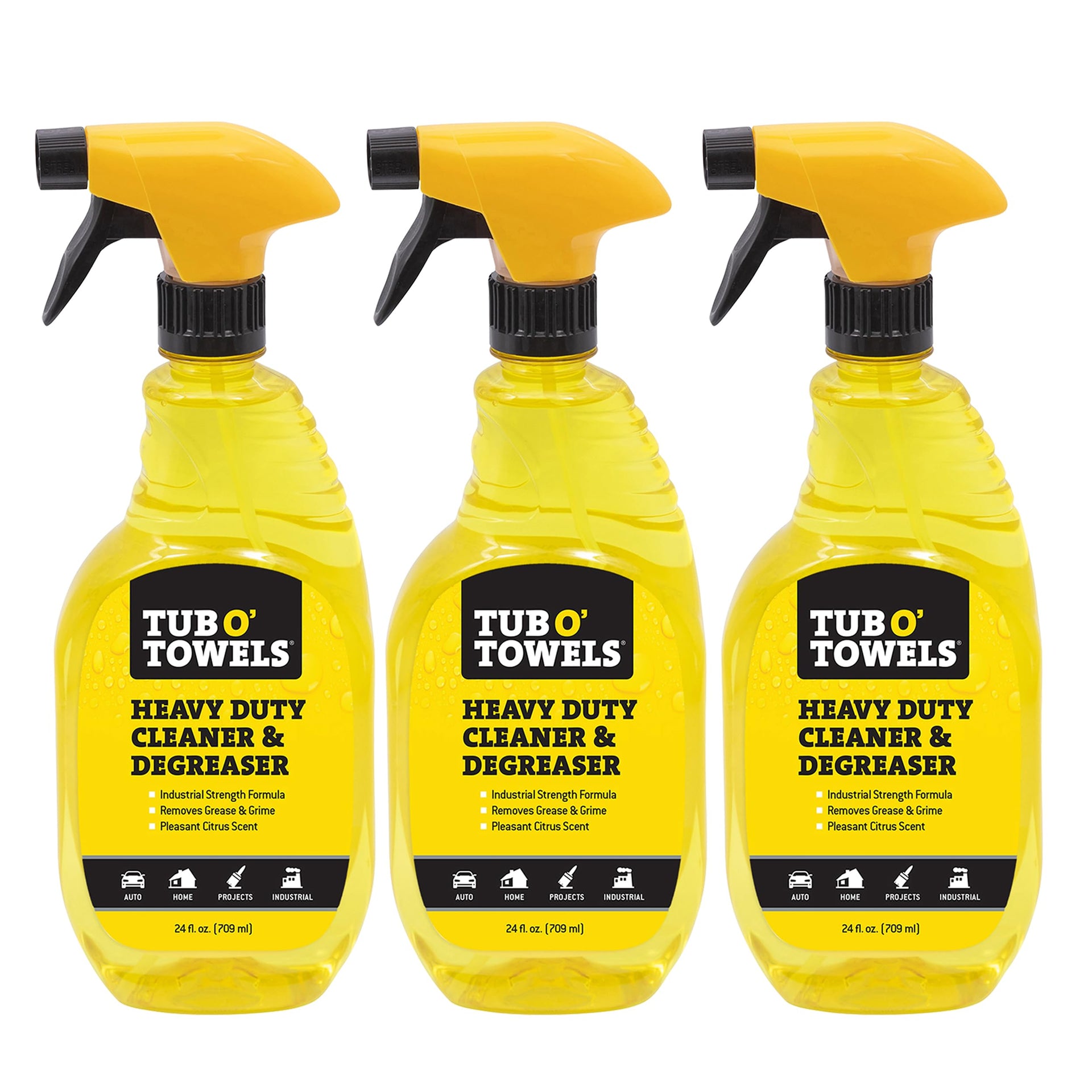 Heavy Duty Cleaner and Degreaser Spray Helps in Removing Oil Tar Paint Dirt Caulk Grease Grime Gunk Epoxies (72 Fl Oz)