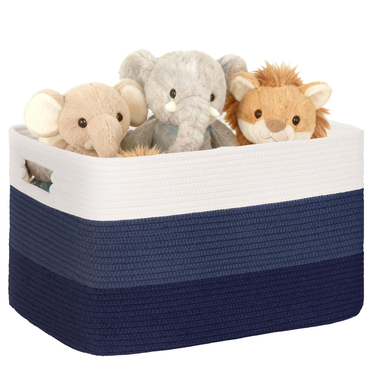 45L Small Woven Laundry Basket Hamper with Handles