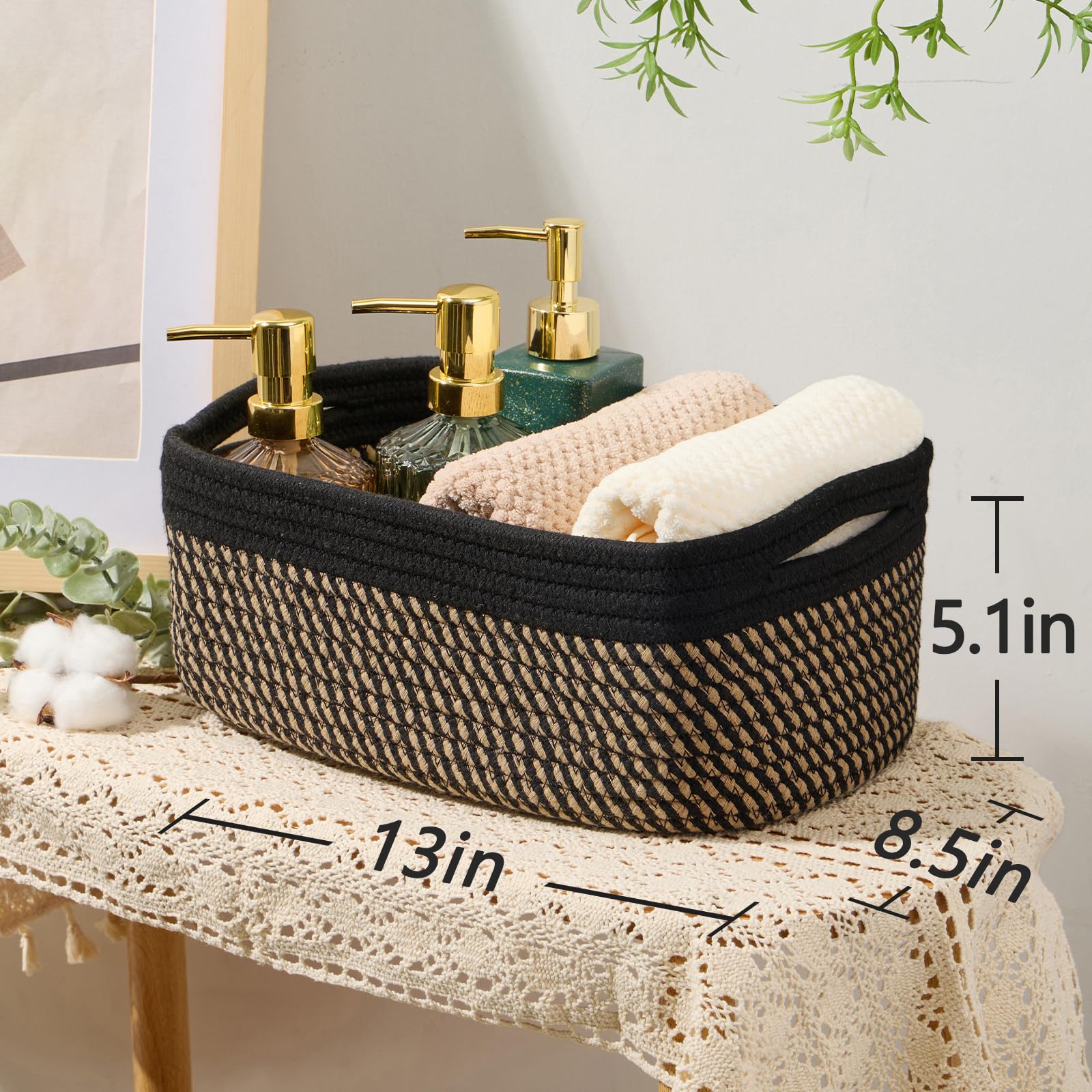 Small Storage Baskets for Organizing (4 Count)