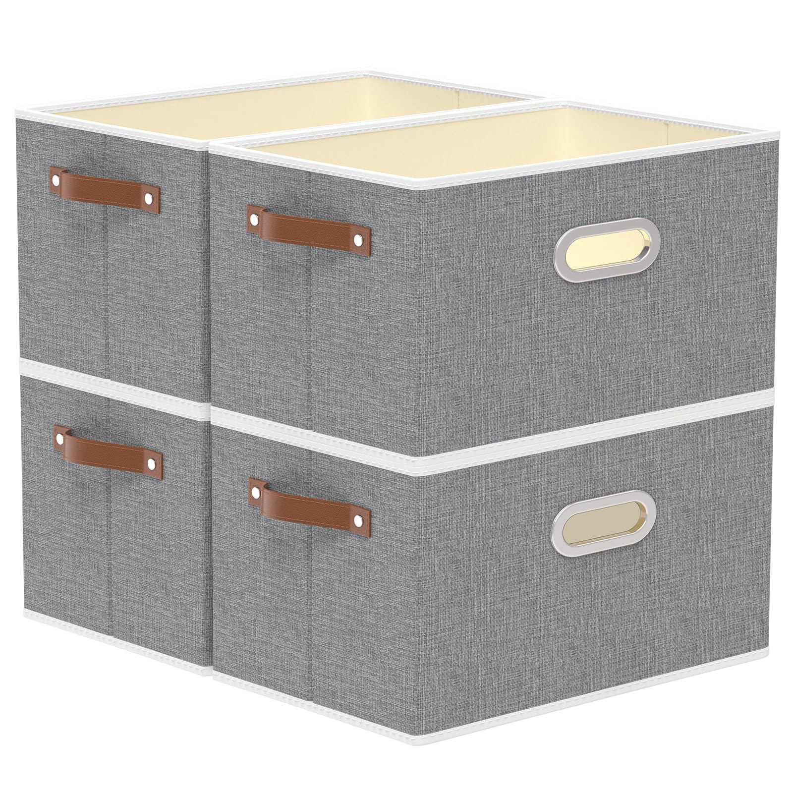 Foldable Storage Baskets for Shelves