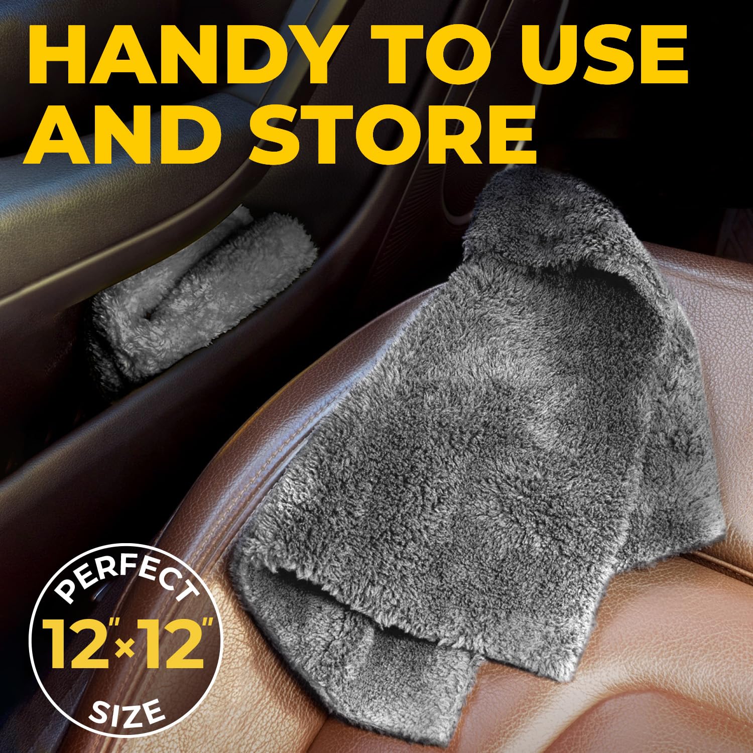 Edgeless Microfiber Car Towels (6 Count)