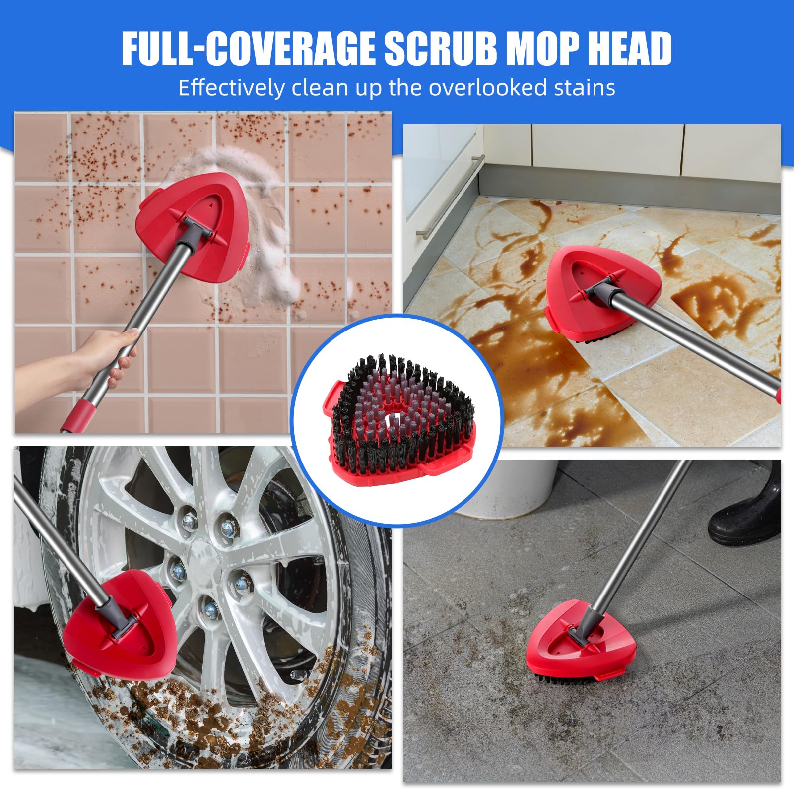 Spin Mop Scrub Brush Replacement (3 Count)