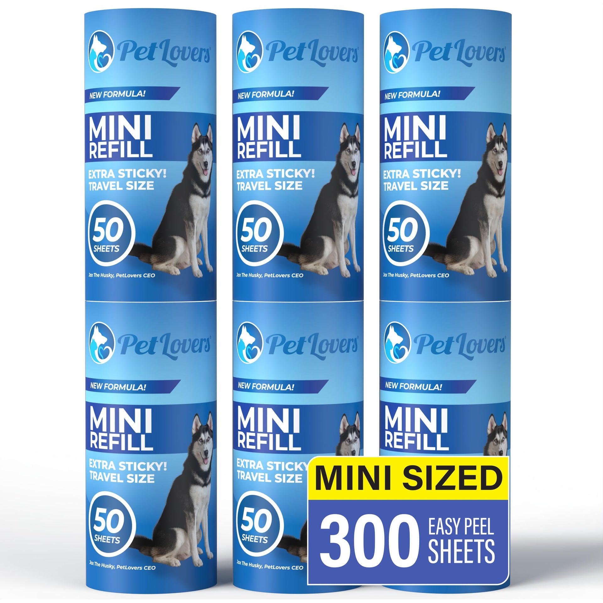 Extra Sticky Lint Roller Mega Value Set for Pet Hair Removal