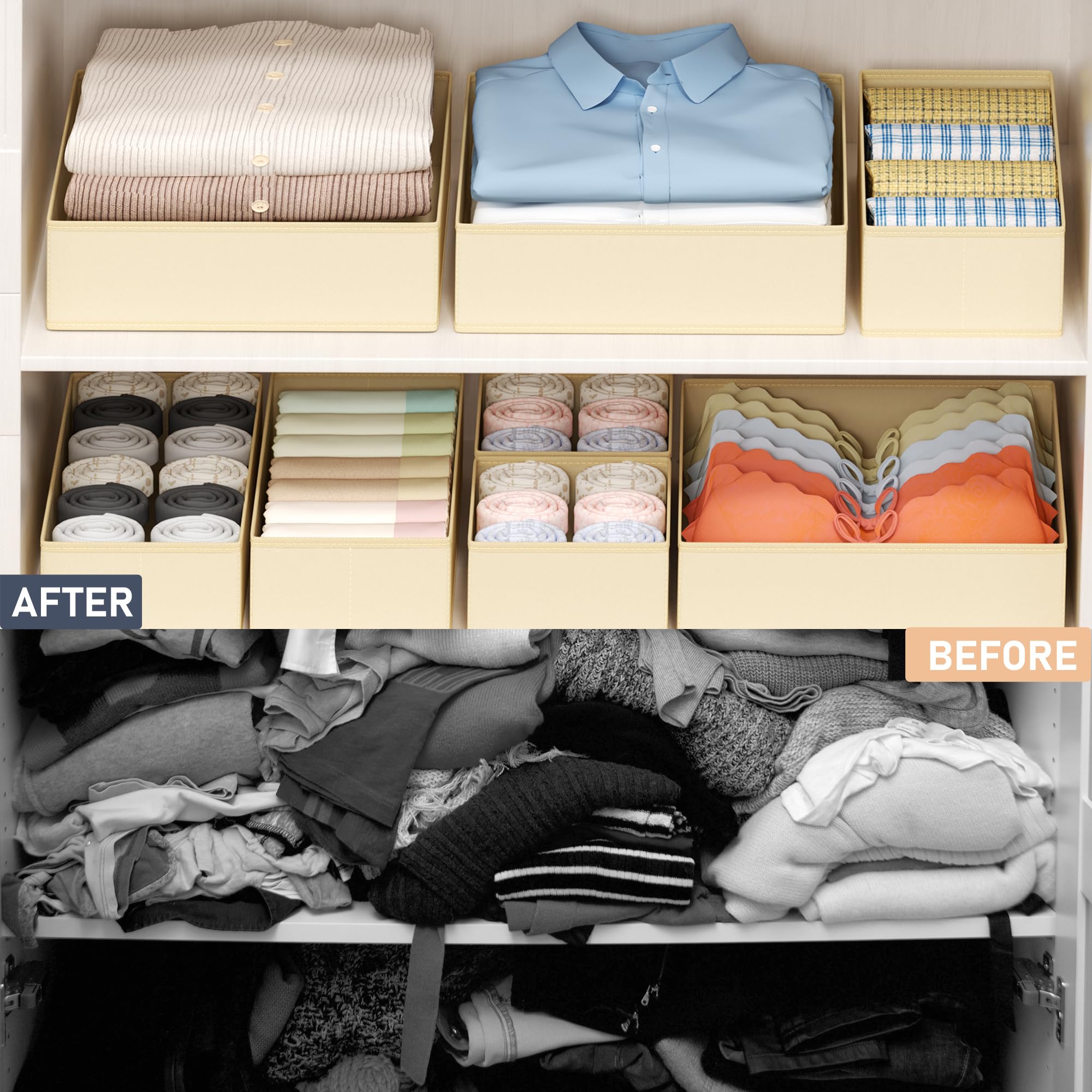 Drawer Organizer Clothes (18 Count)