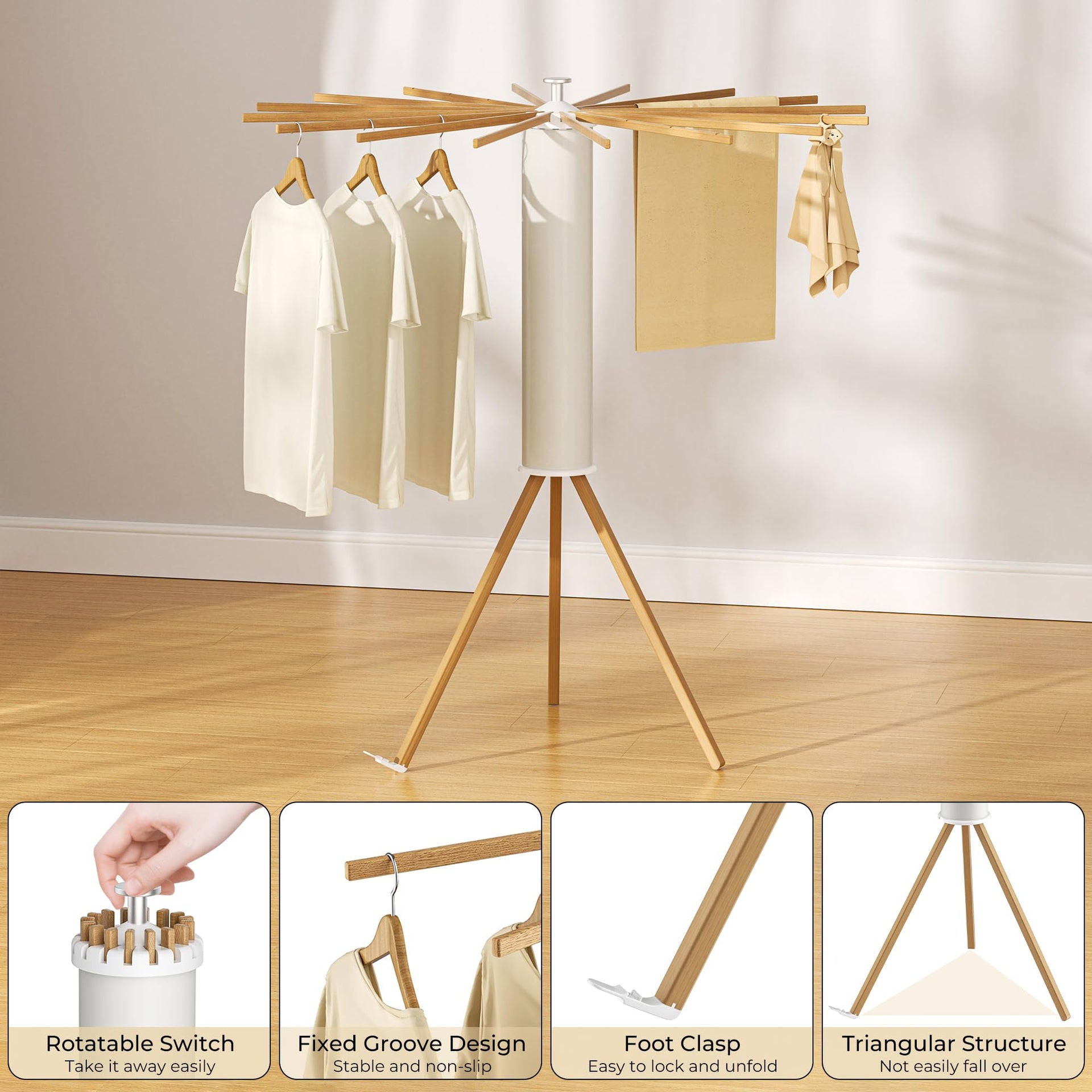 Tripod Clothes Drying Rack