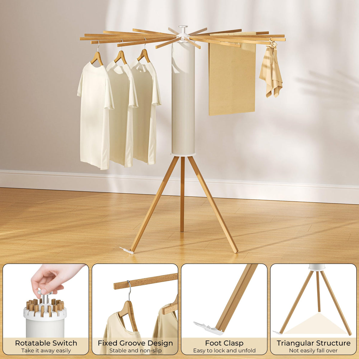 Tripod Clothes Drying Rack