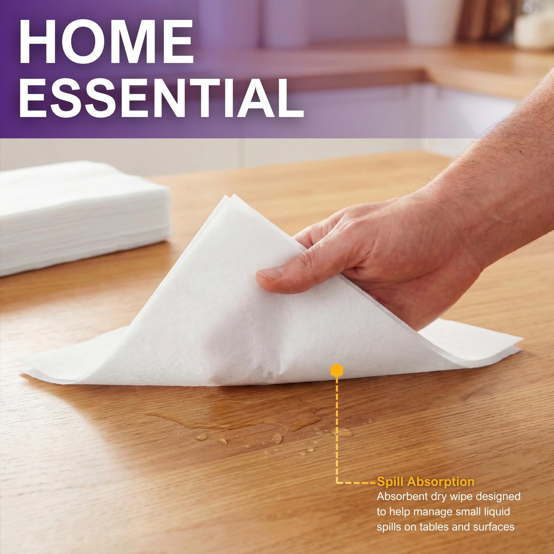 Disposable Dry Wipes for Adults (800 Count) - ModHome Supplies
