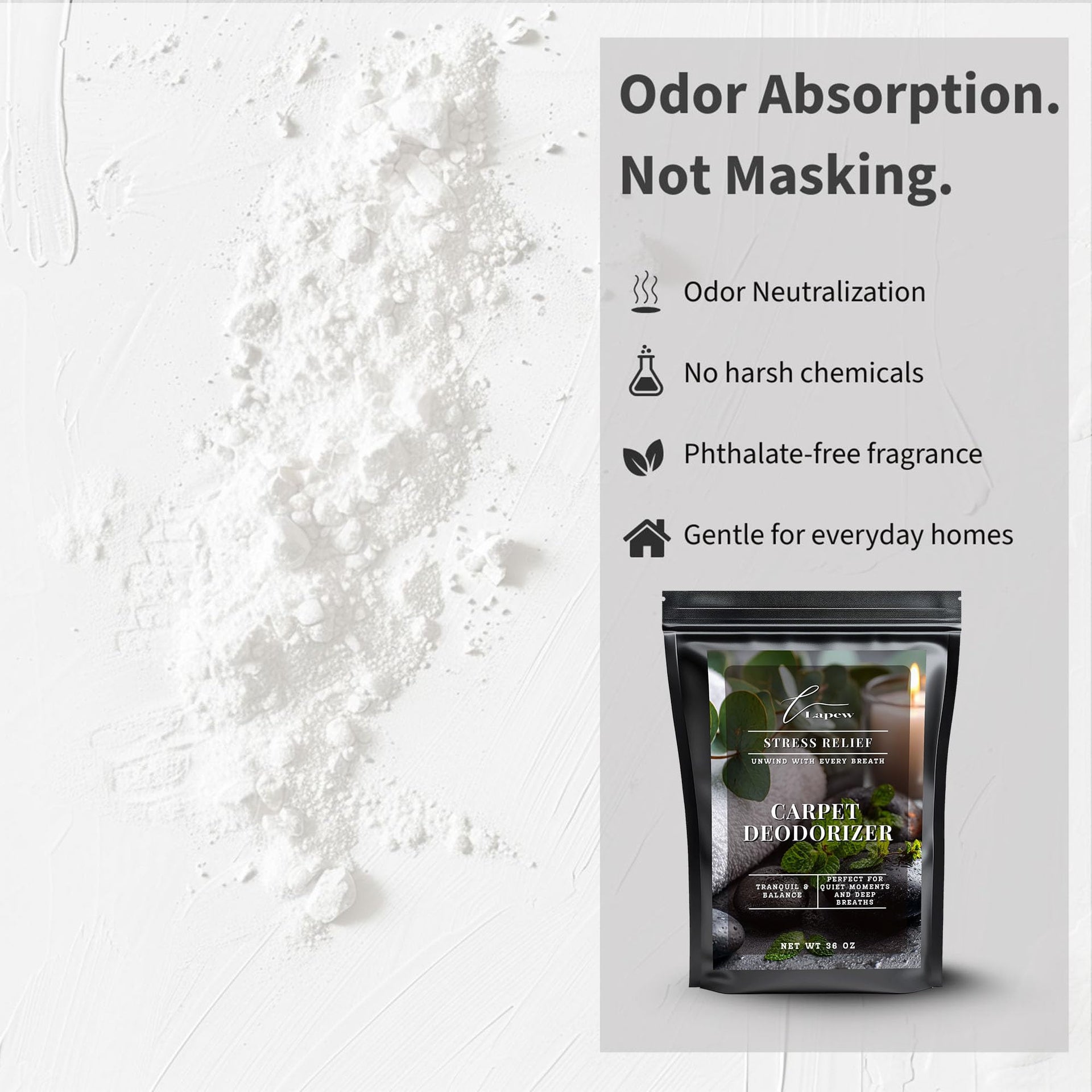 Stress Relief Carpet Deodorizer Powder (36 Ounce)