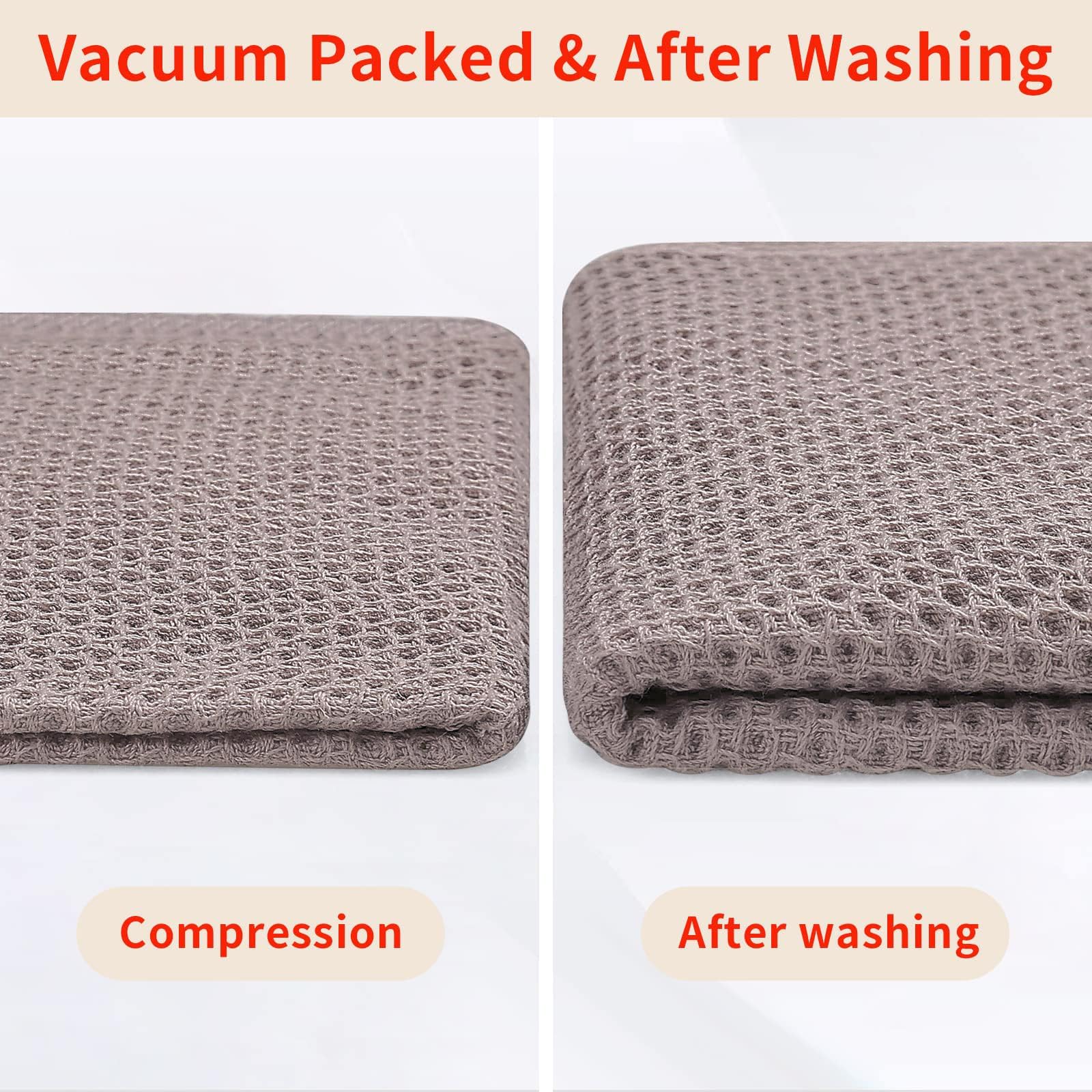 100% Cotton Waffle Weave Kitchen Dish Cloths 18 (8 Count)