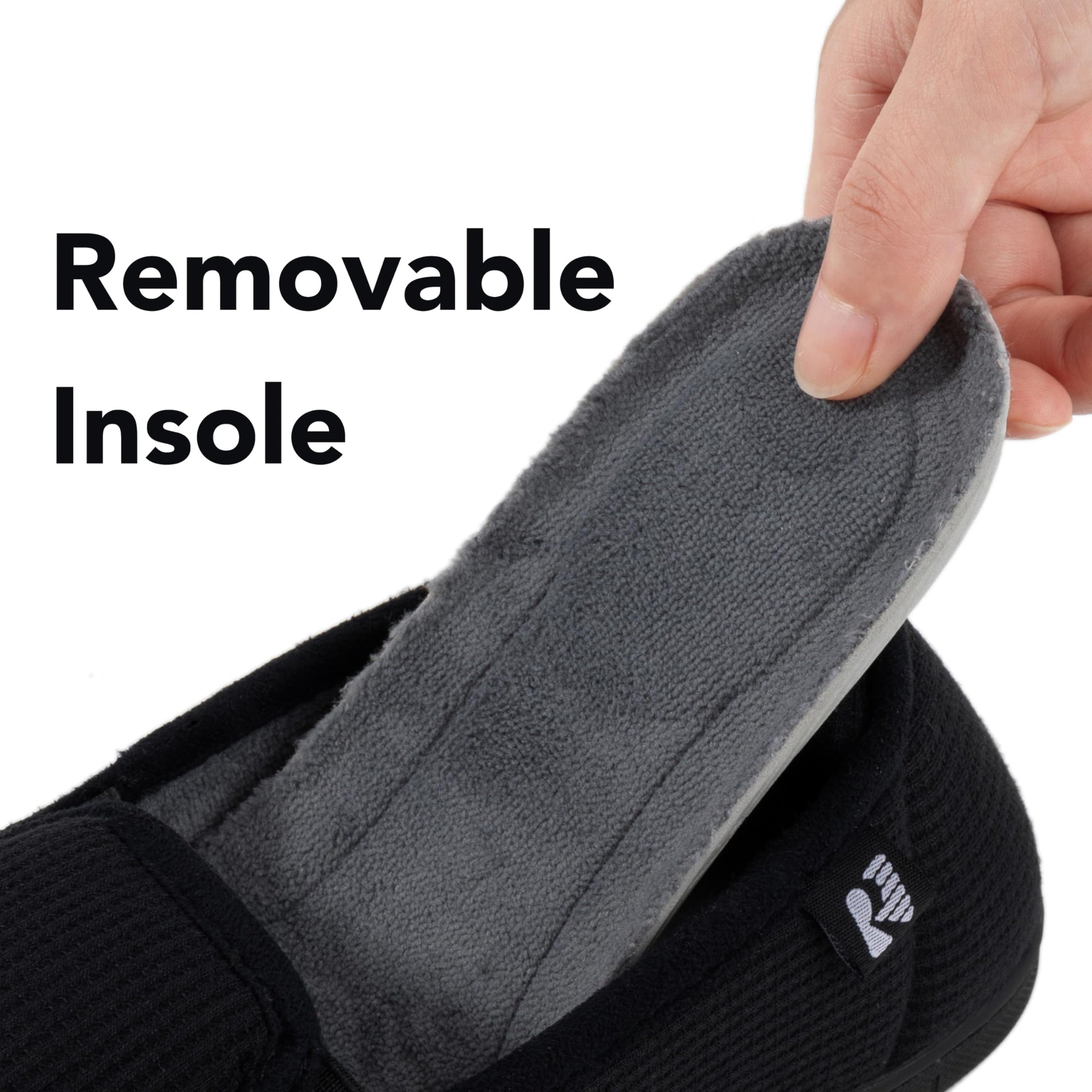 Women's Two Tone Hoodback Slipper with Removable Insole