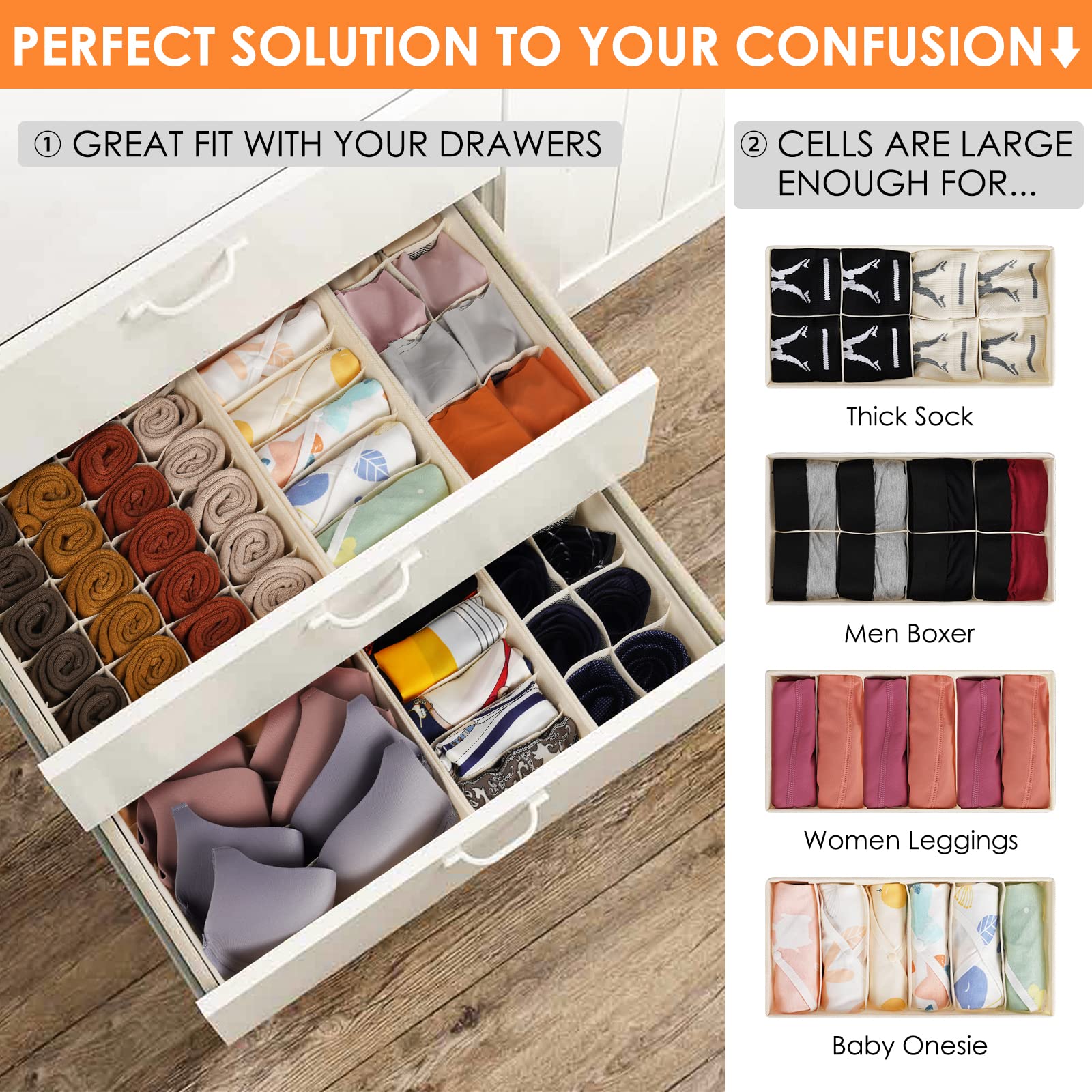 12 Pack Baby Clothes Organizer for Nursery (12 Count)