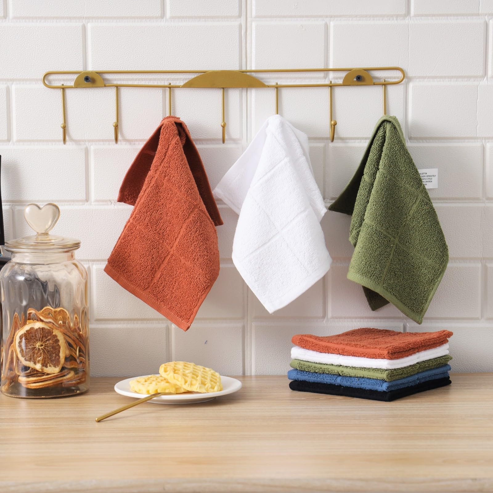 Dishcloths Kitchen Highly Absorbent Dish Rags 100% Cotton Dish Cloths for Washing Dishes (24 Count) - ModHome Supplies