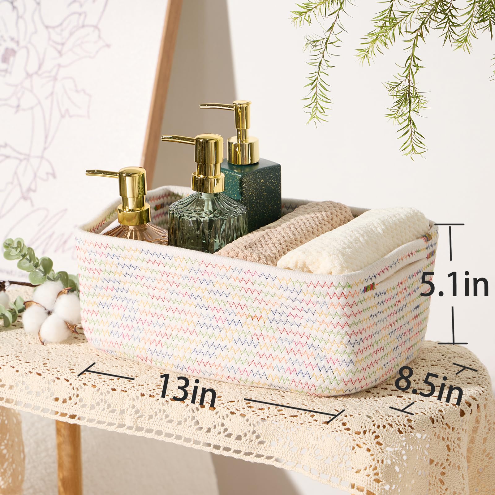 Small Storage Baskets for Organizing (4 Count)