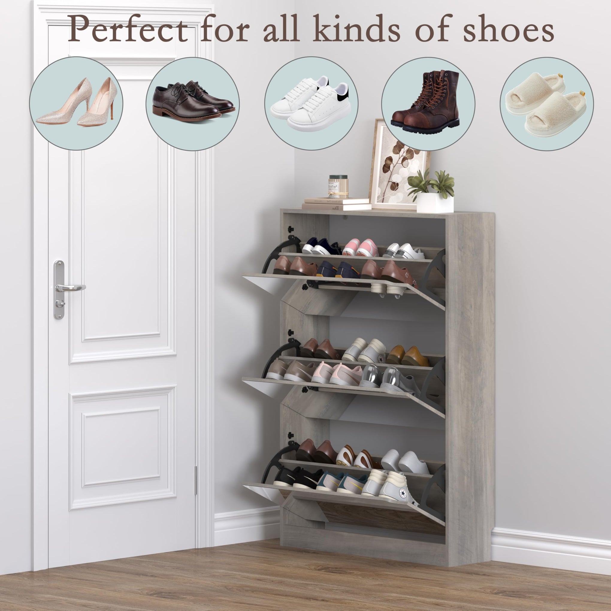 Shoe Cabinet with 3