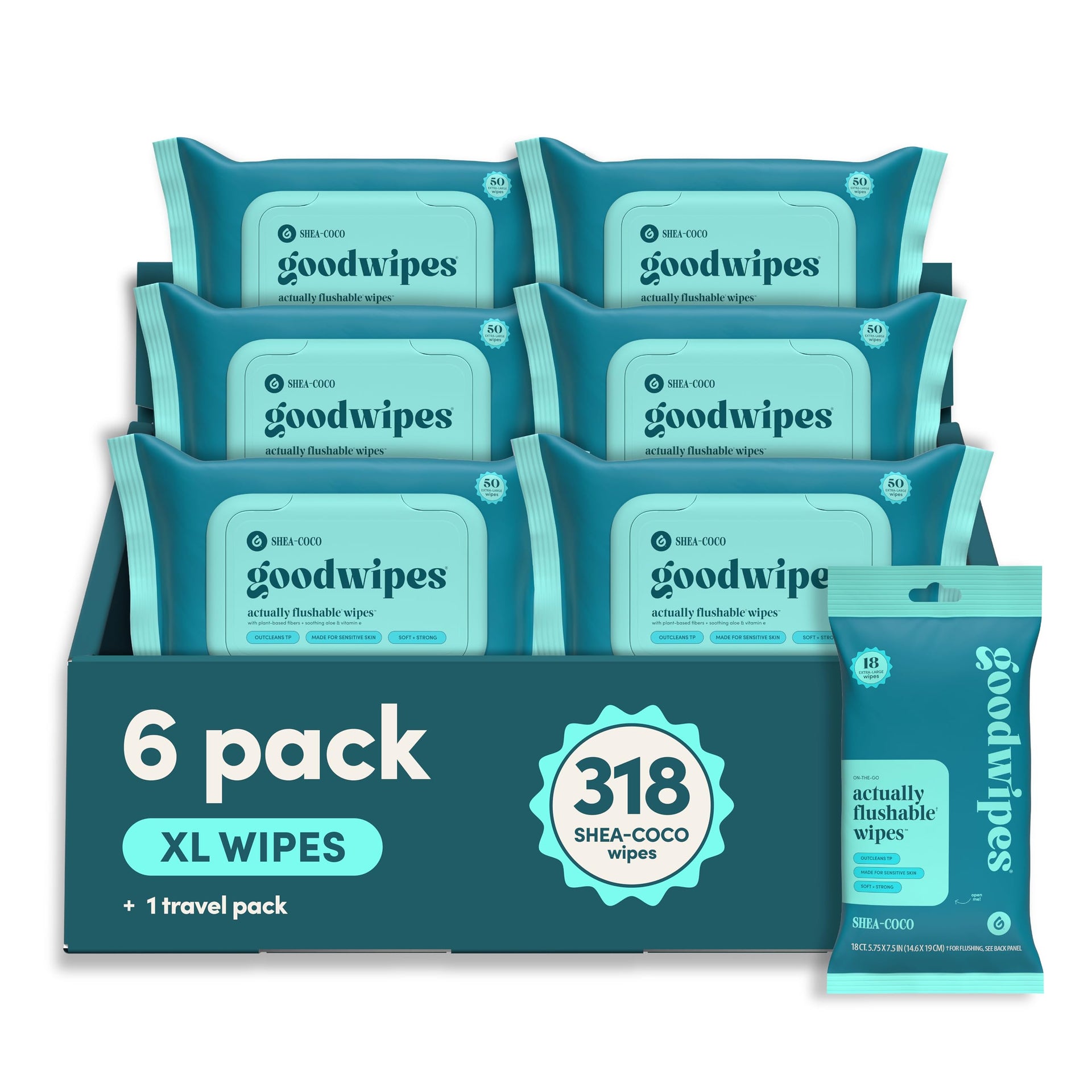 Flushable Wipes (318 Count)