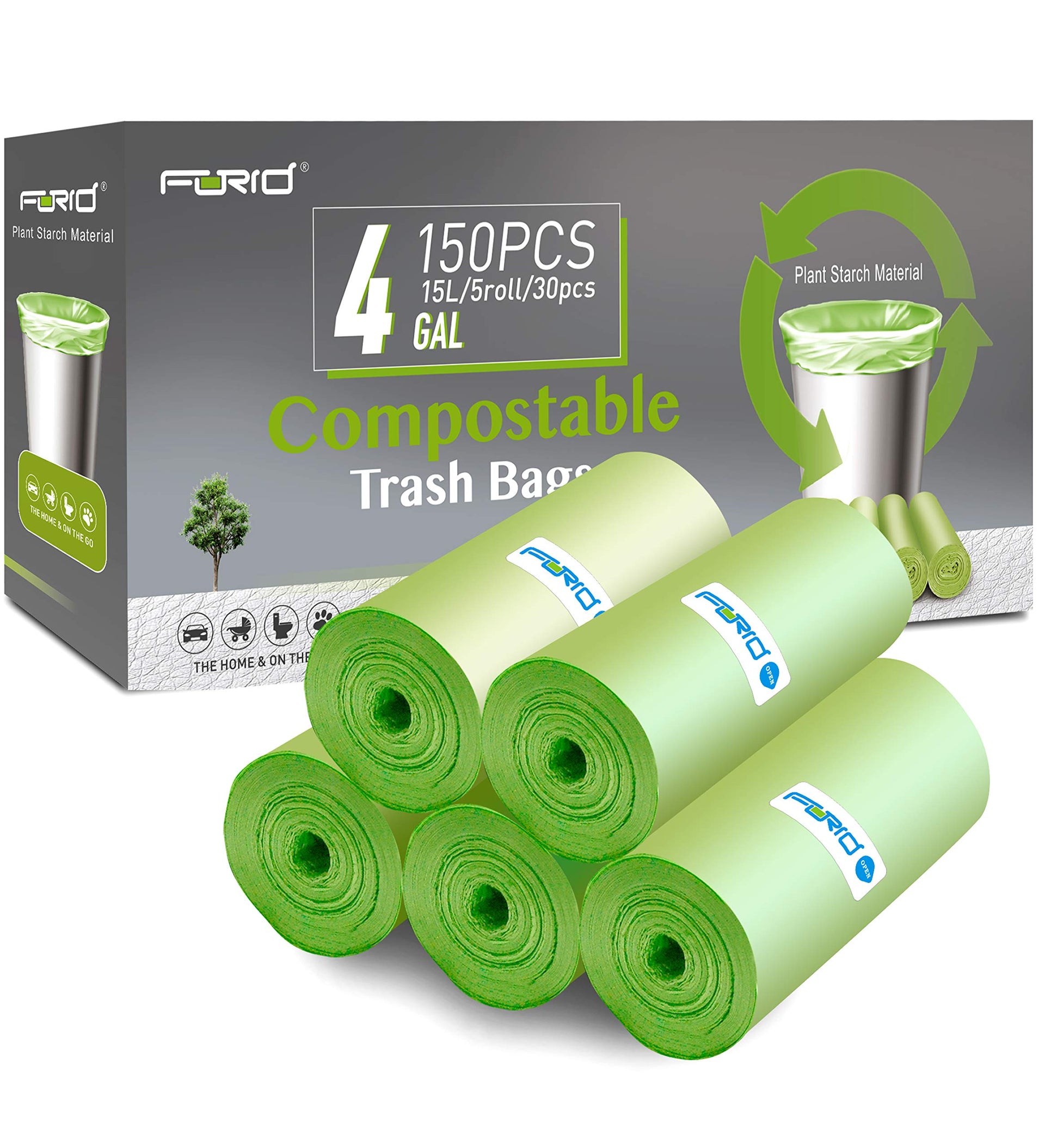 4 Gallon Garbage Bags (150 Count)