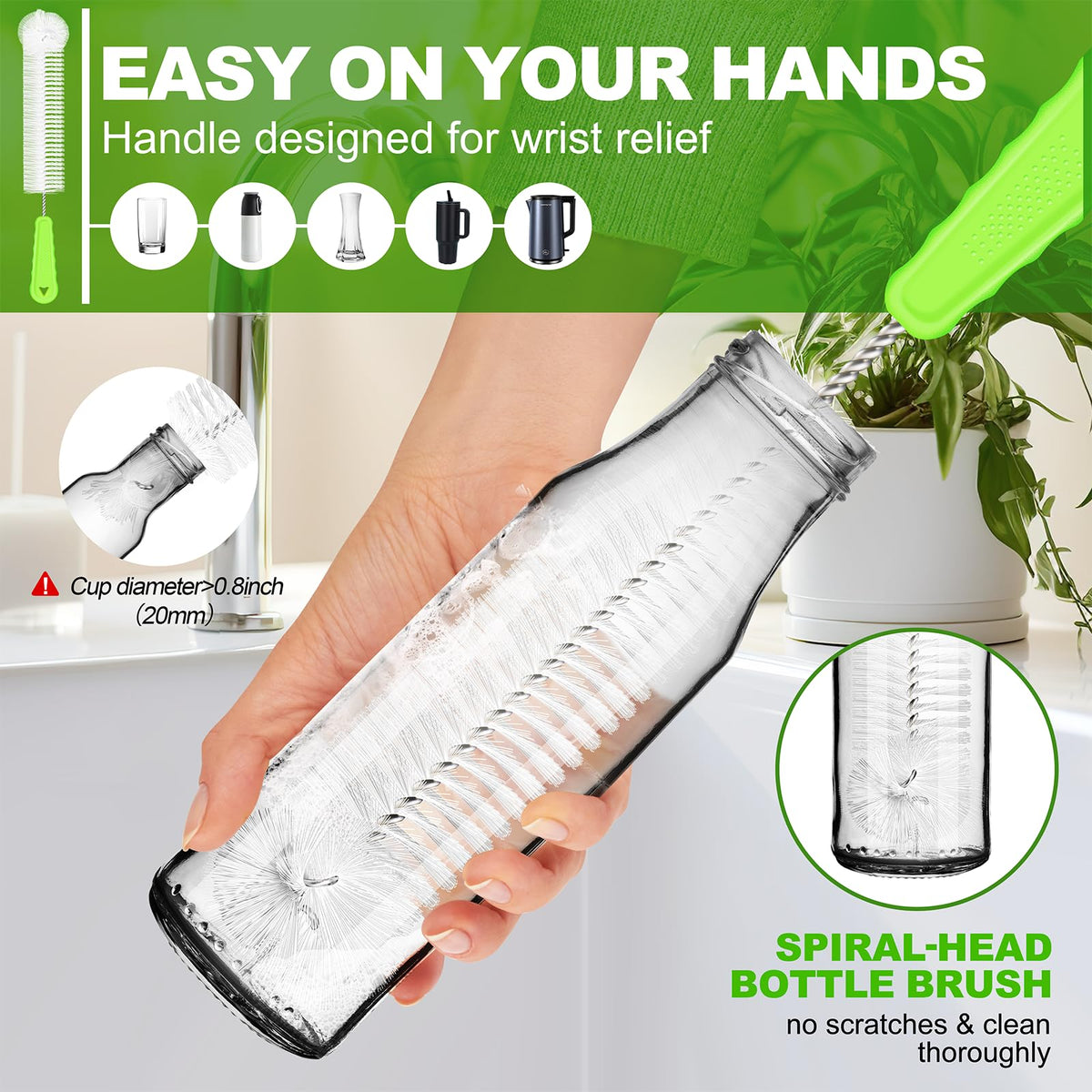 Bottle Brush Cleaner Set of 3 (3 Count)
