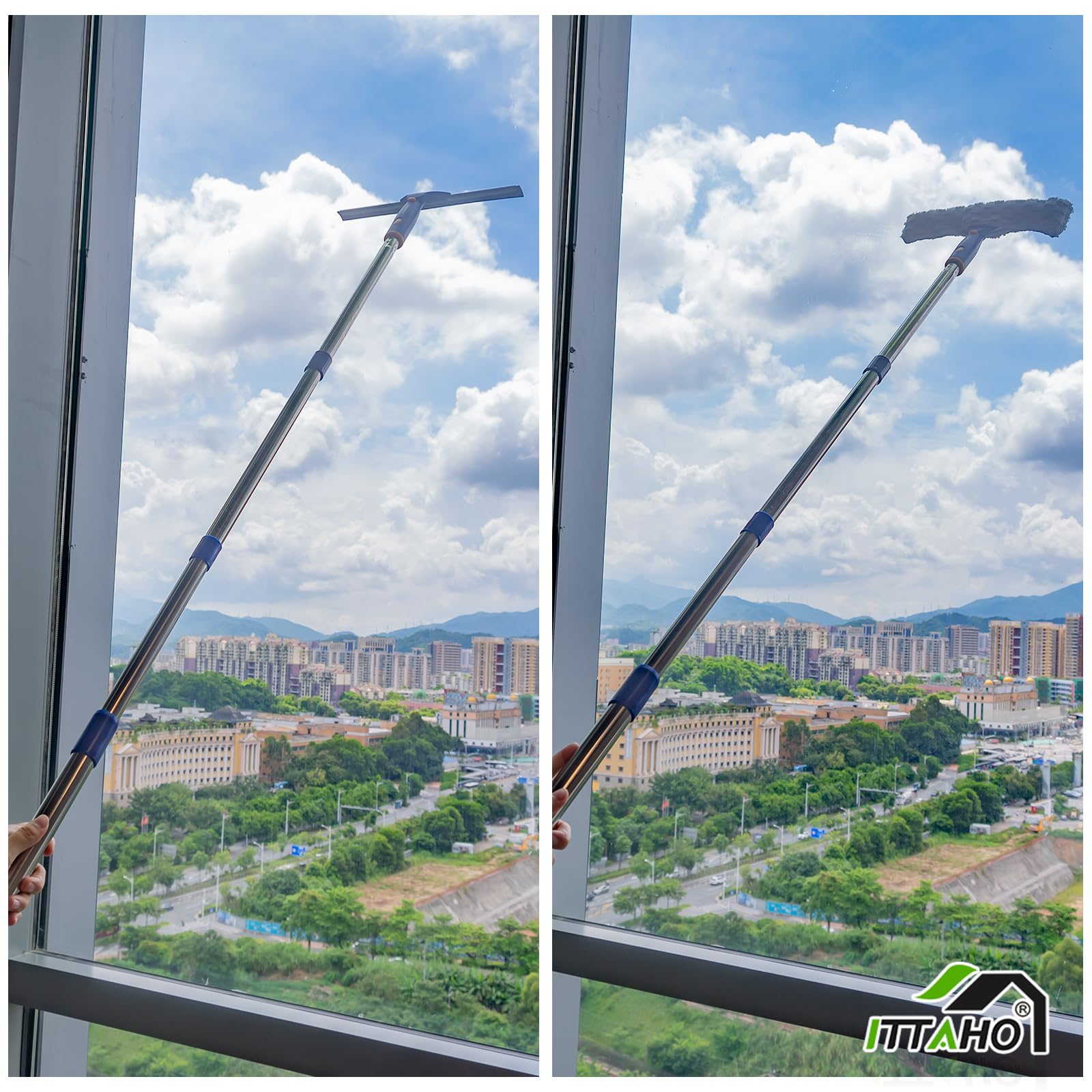 Window Squeegee with Extension Pole