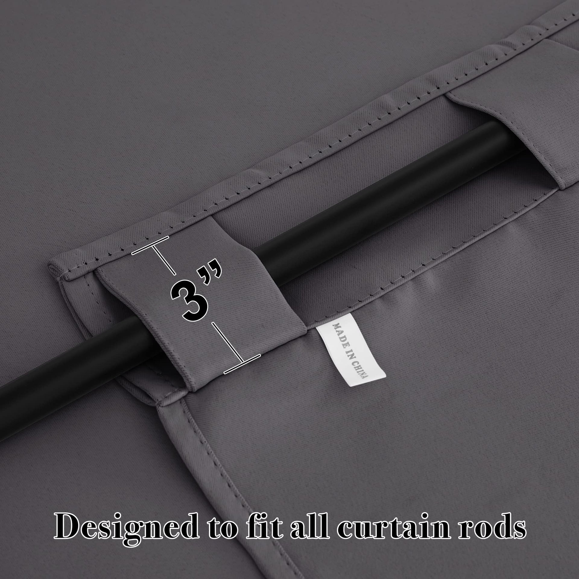 Small Window Curtains Blackout for Kitchen Bathroom Cafe RV Camper (2 Count)