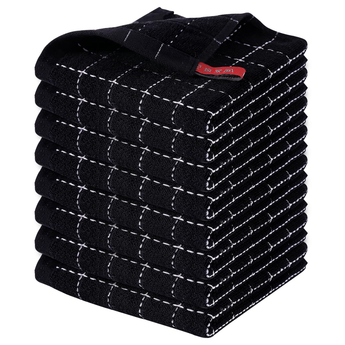 100% Cotton Terry Kitchen Dish Cloths (8 Count)