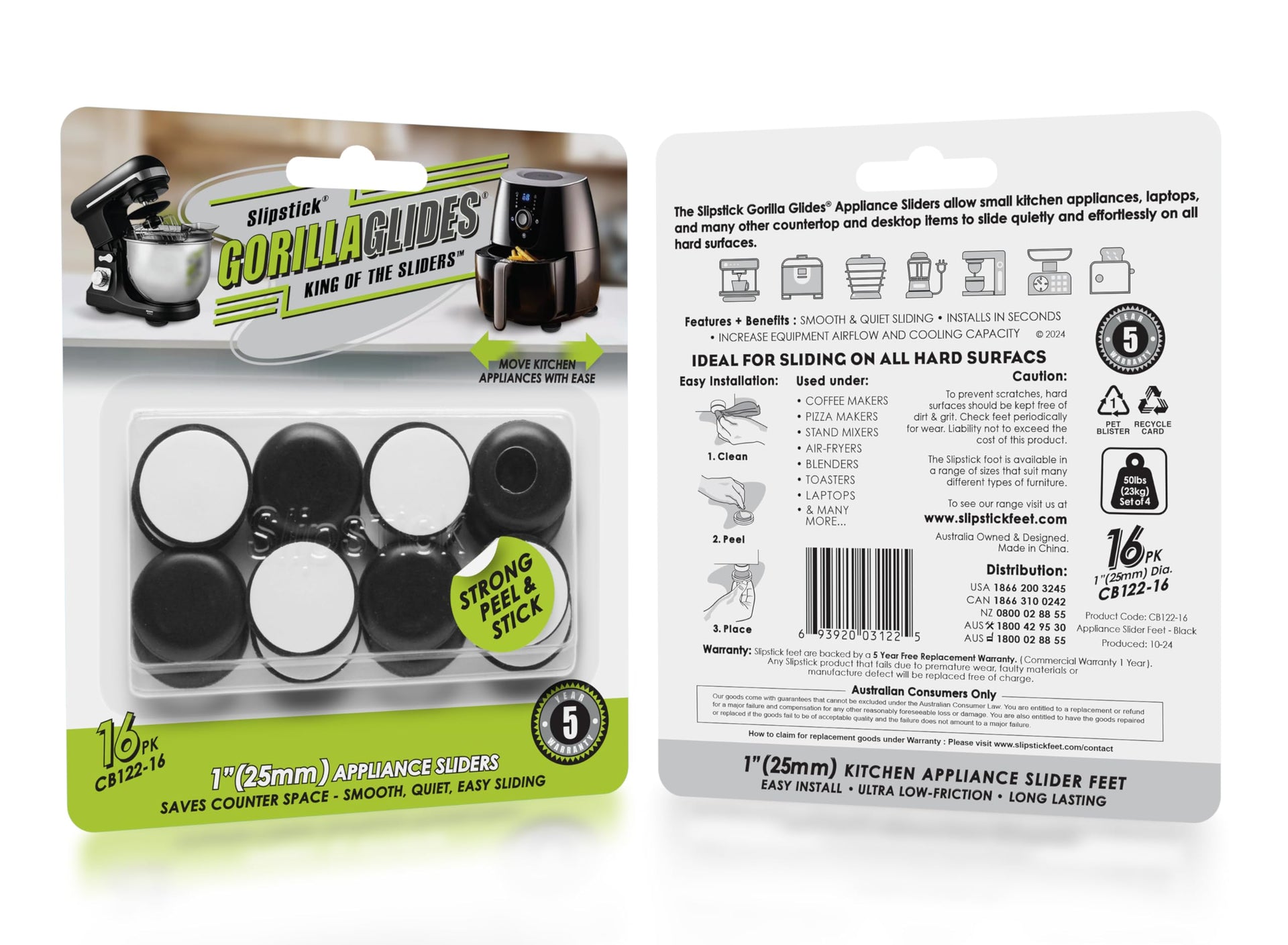 GorillaGlides Kitchen Appliance Sliders