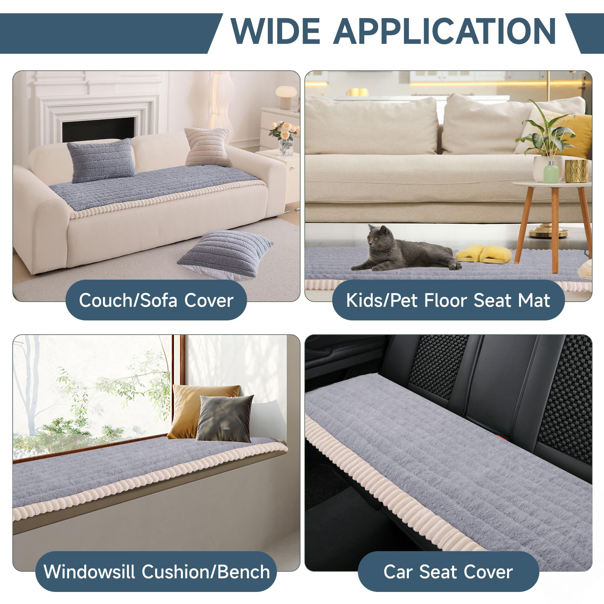 Couch Covers for Sofa Pet Friendly (3 Count)