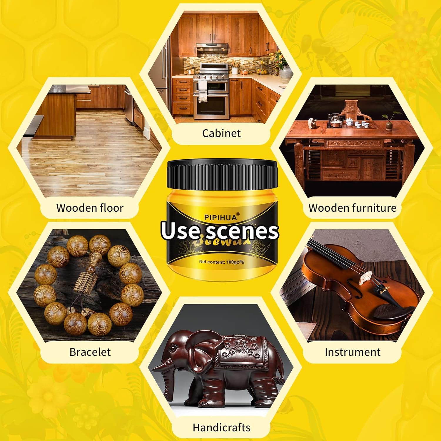 Beeswax Polish and Conditioner for Wood Furniture (7.1 Ounce)
