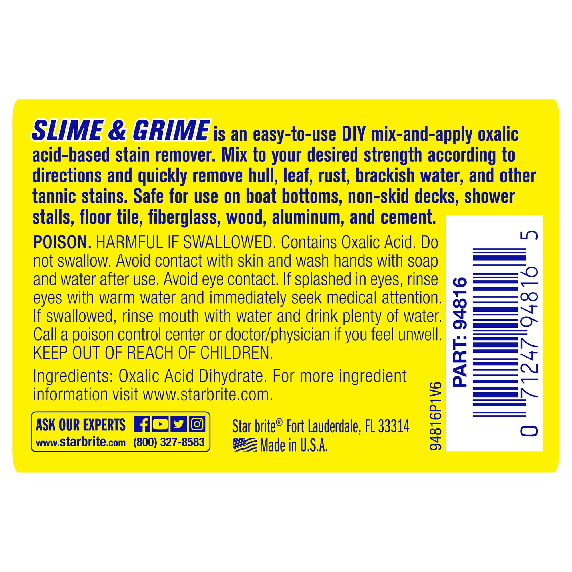 Slime & Grime Stain Remover Concentrate