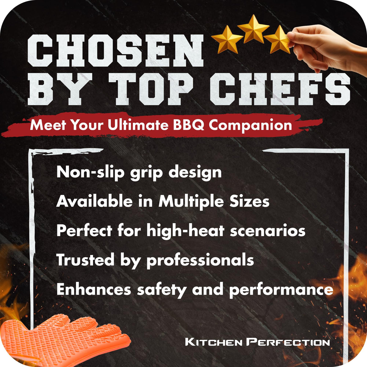 S Silicone Smoker BBQ Gloves (2 Count)