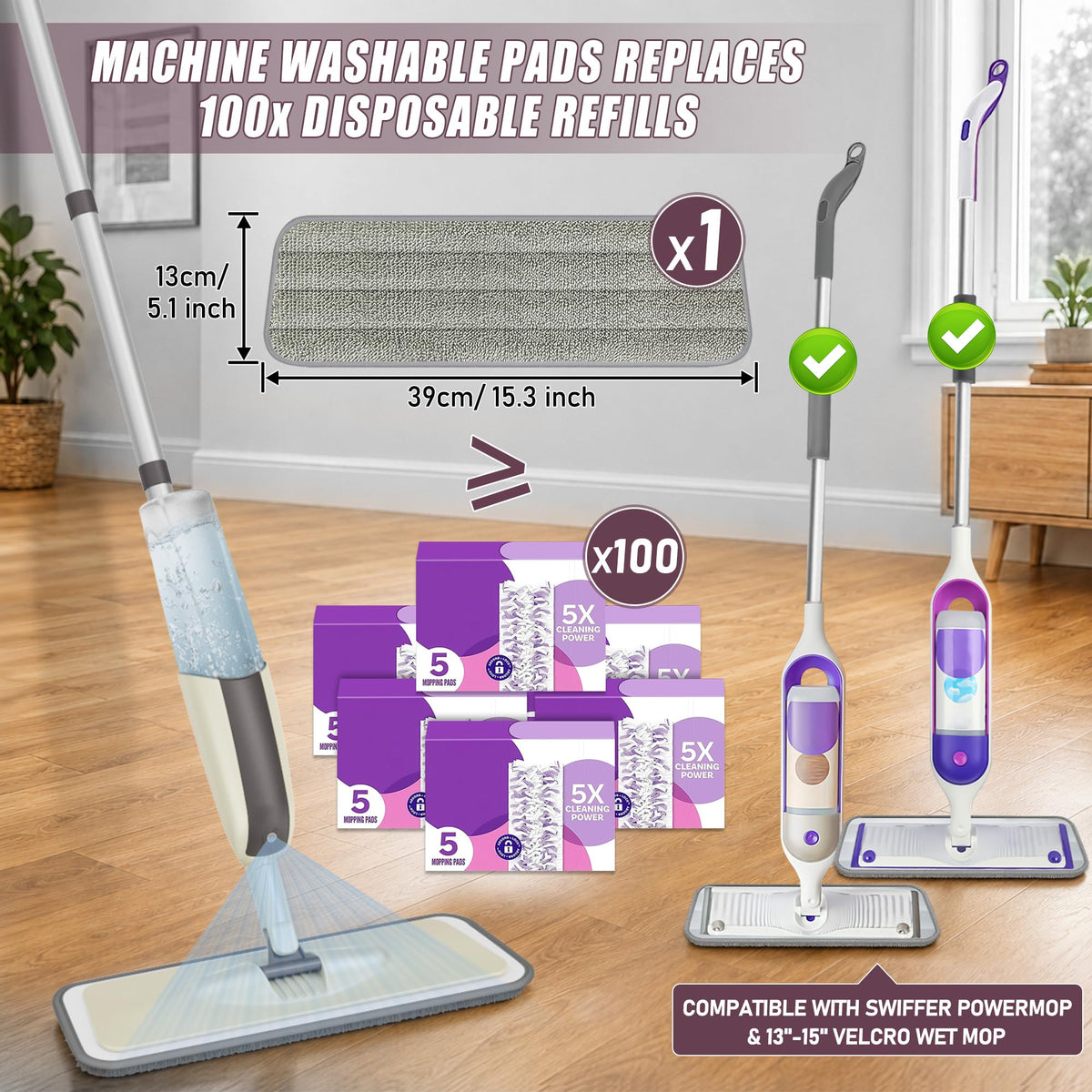 Spray Wet Mops for Floor Cleaning