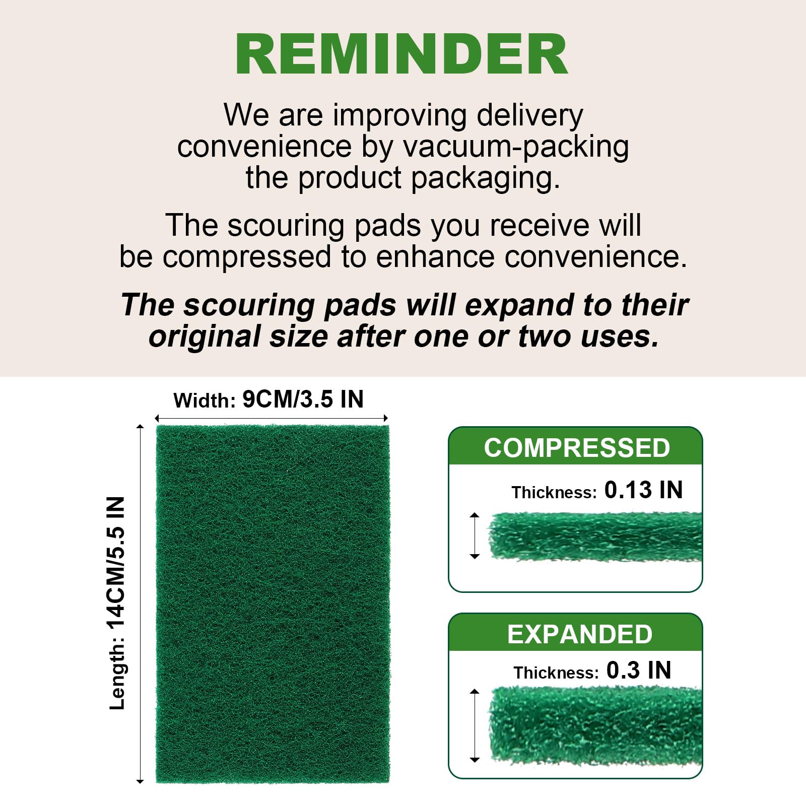 Heavy Duty Scouring Pads (24 Count)