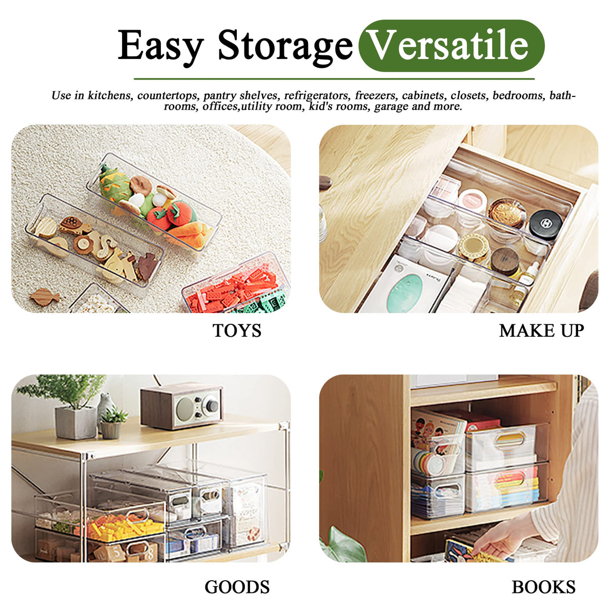 Refrigerator Organizers and Storage (2 Count)