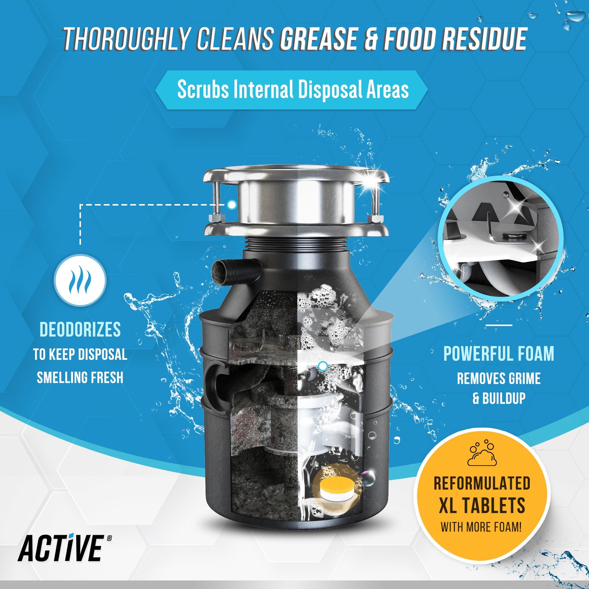 Garbage Disposal Cleaner Deodorizer Tablets (24 Count)
