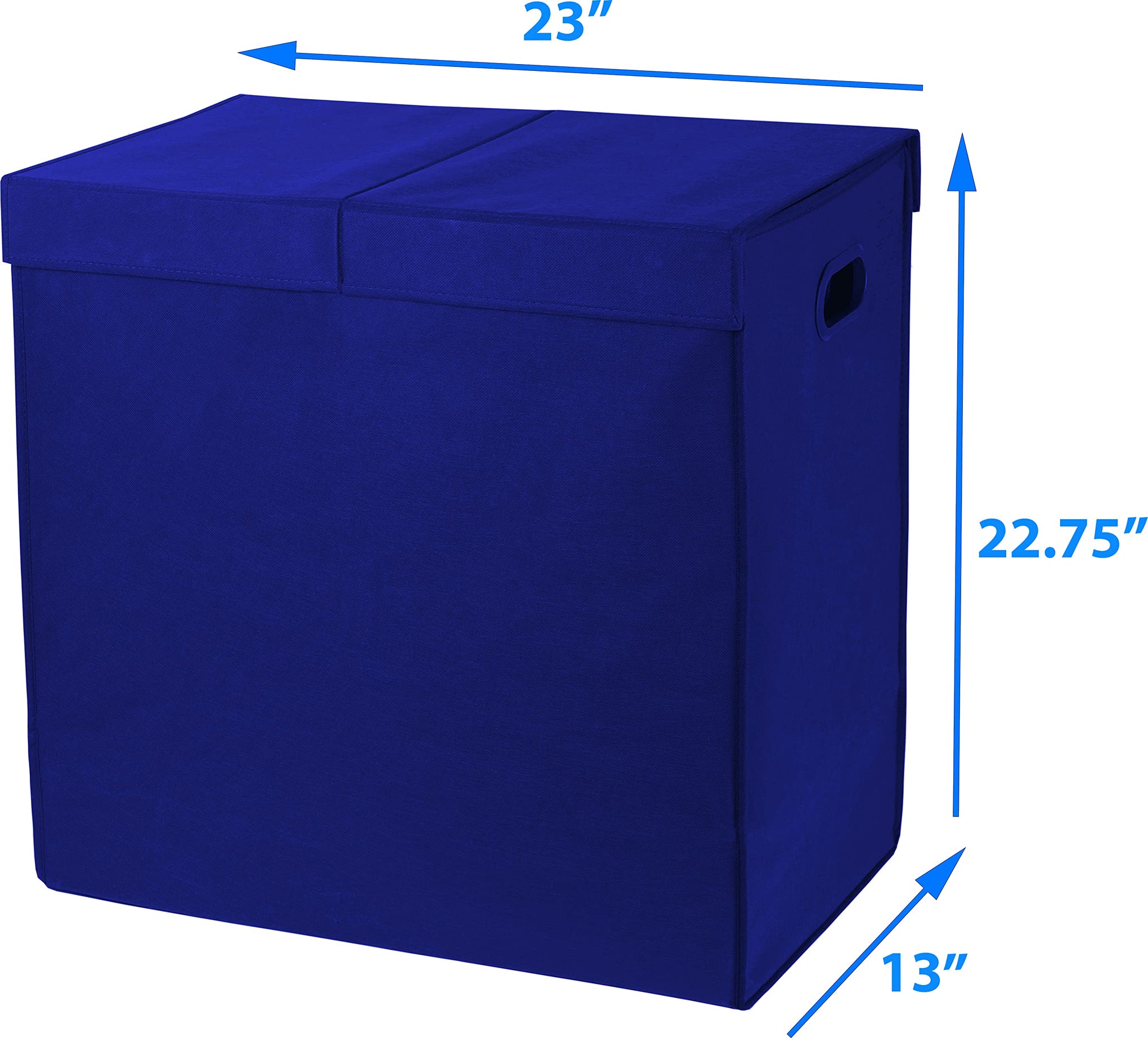 Double Laundry Hamper with Lid & Removable Bags