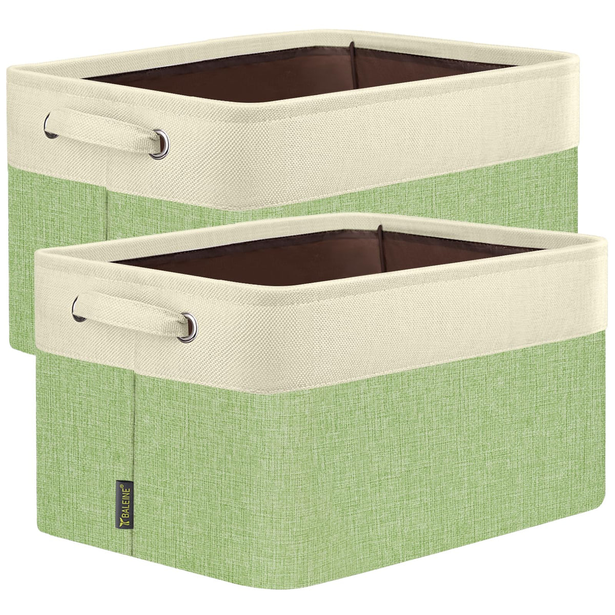 2 Pack Fabric Closet Storage Bins for Shelves (2 Count)