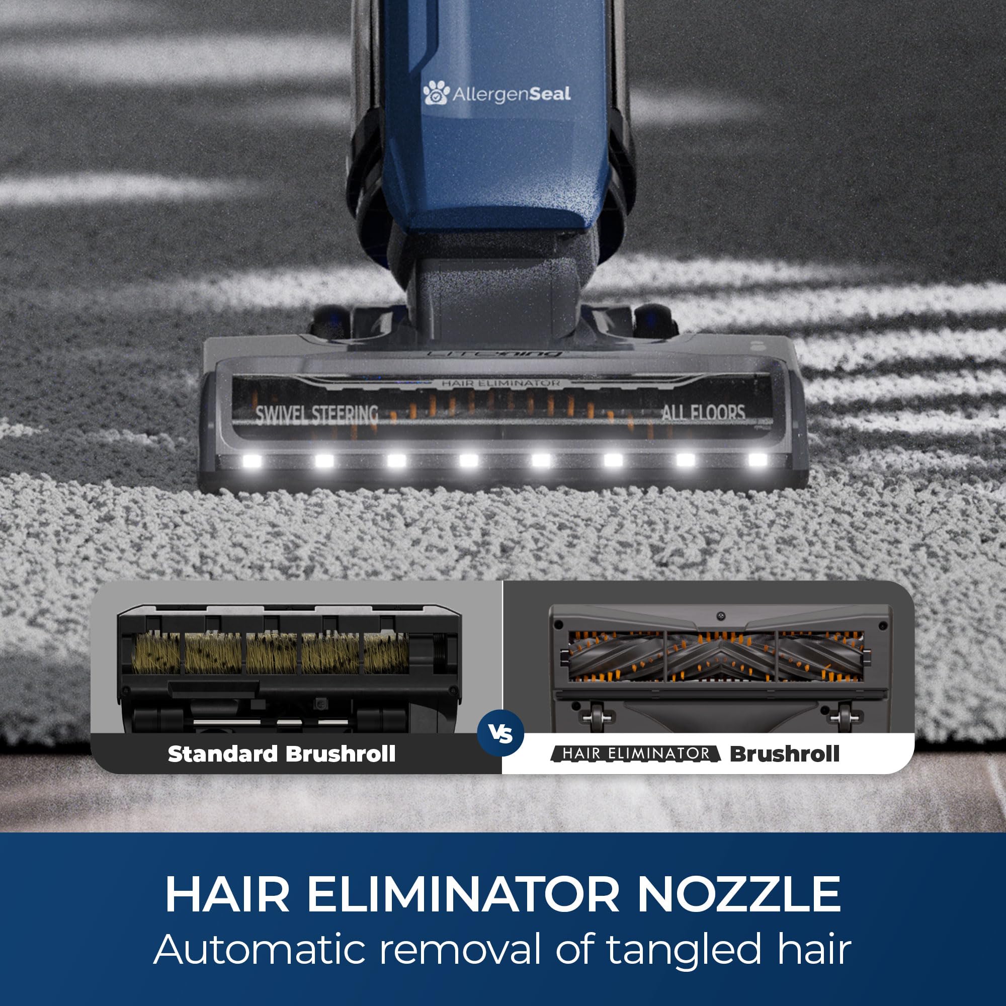 Litening Cordless Upright Vacuum with Hair Eliminator Nozzle