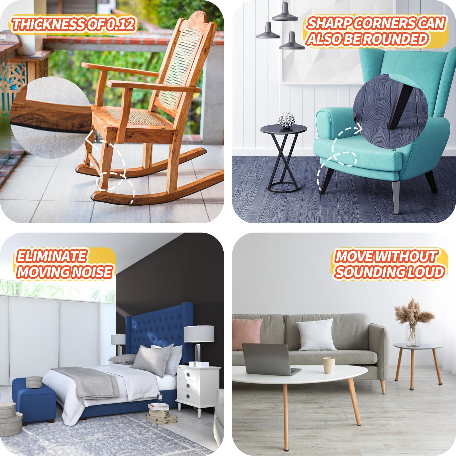 Felt Furniture Pads (2 Count)