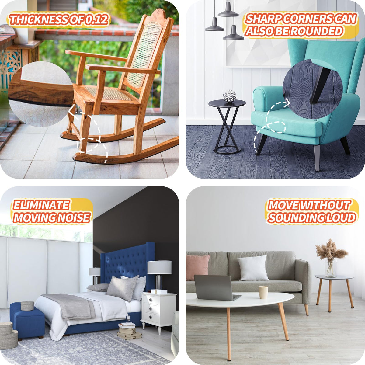 Felt Furniture Pads (2 Count)