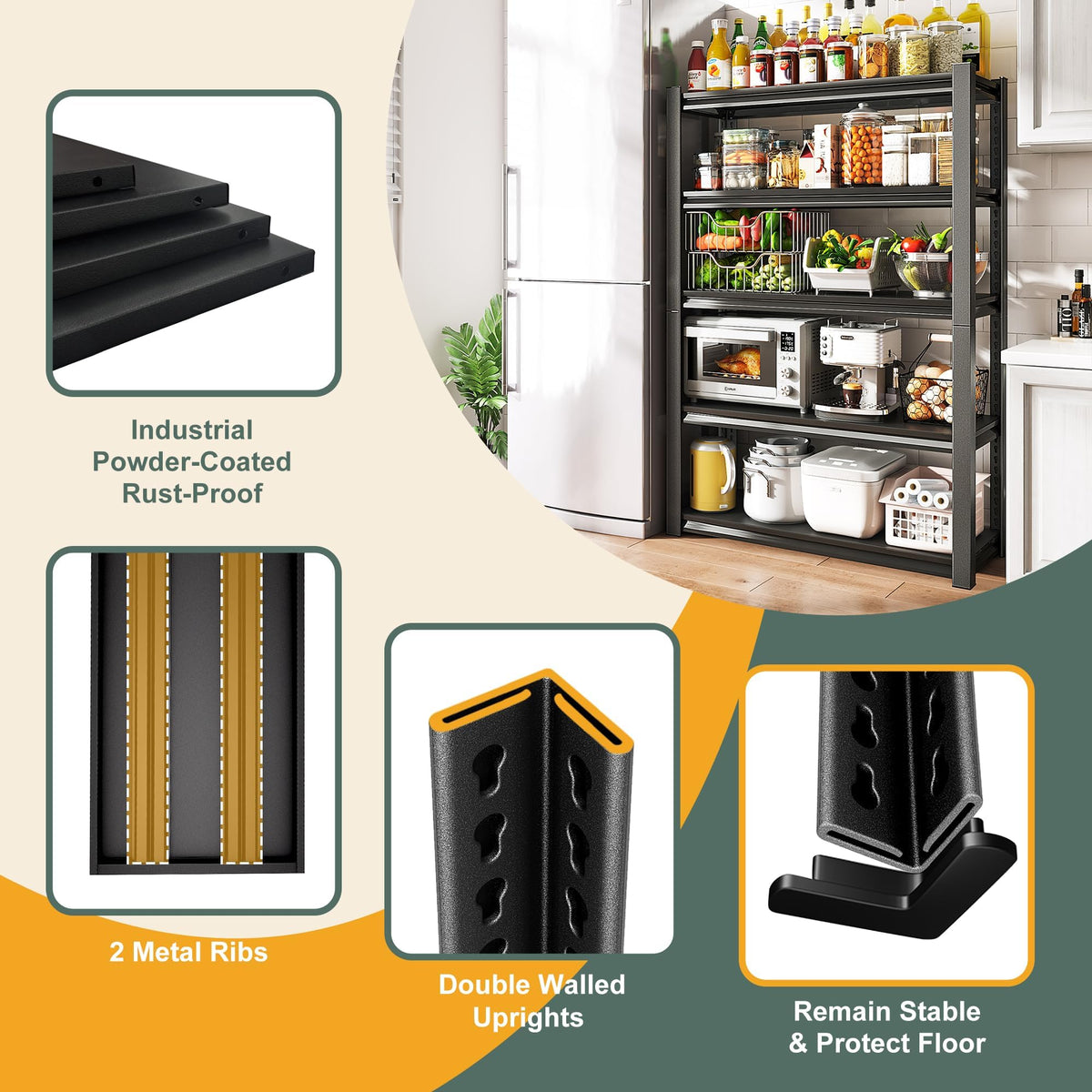 48" W Garage Shelving Heavy Duty