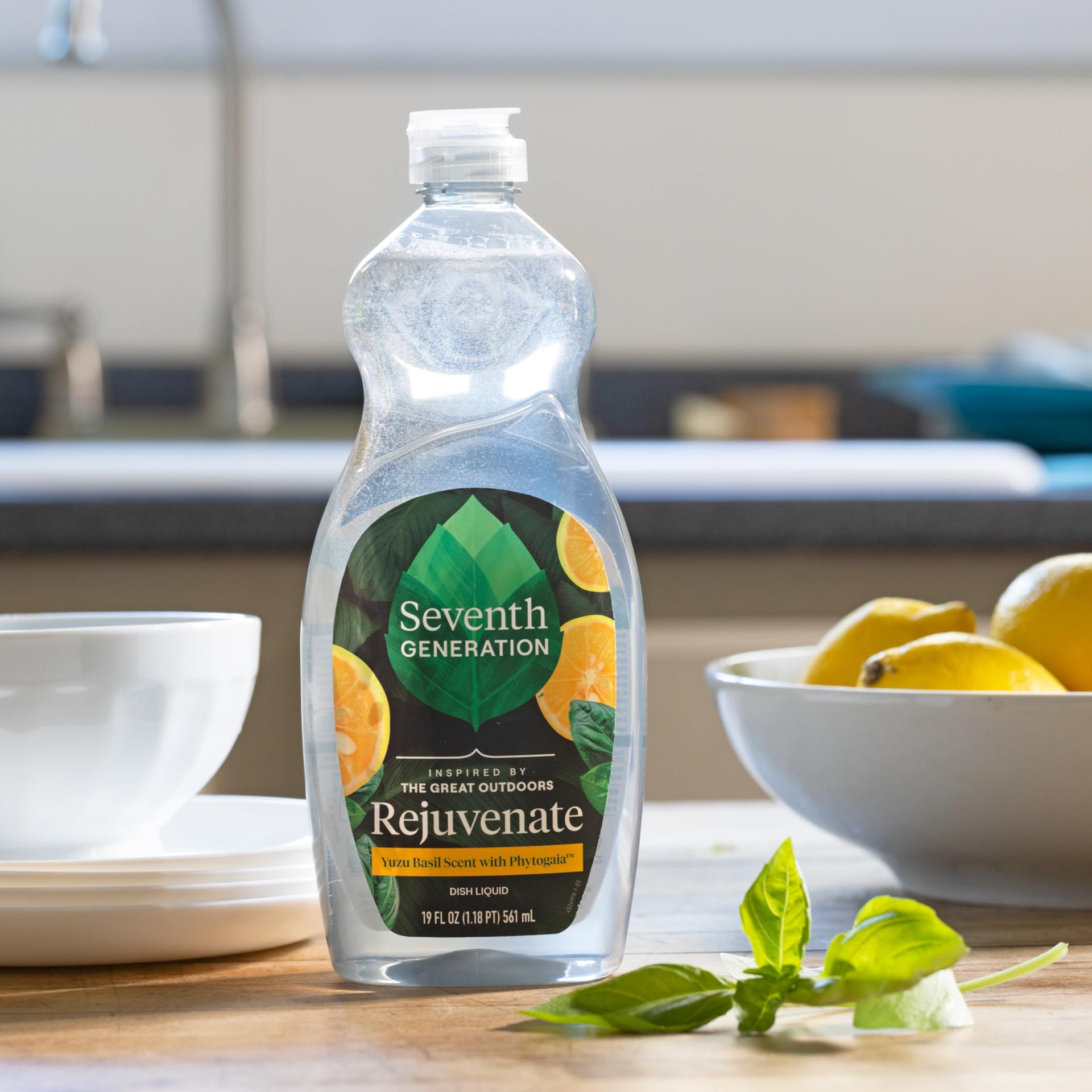 Hand Dish Liquid Yuzu Basil Rejuvenating 19 fl oz (19 Fl Oz)