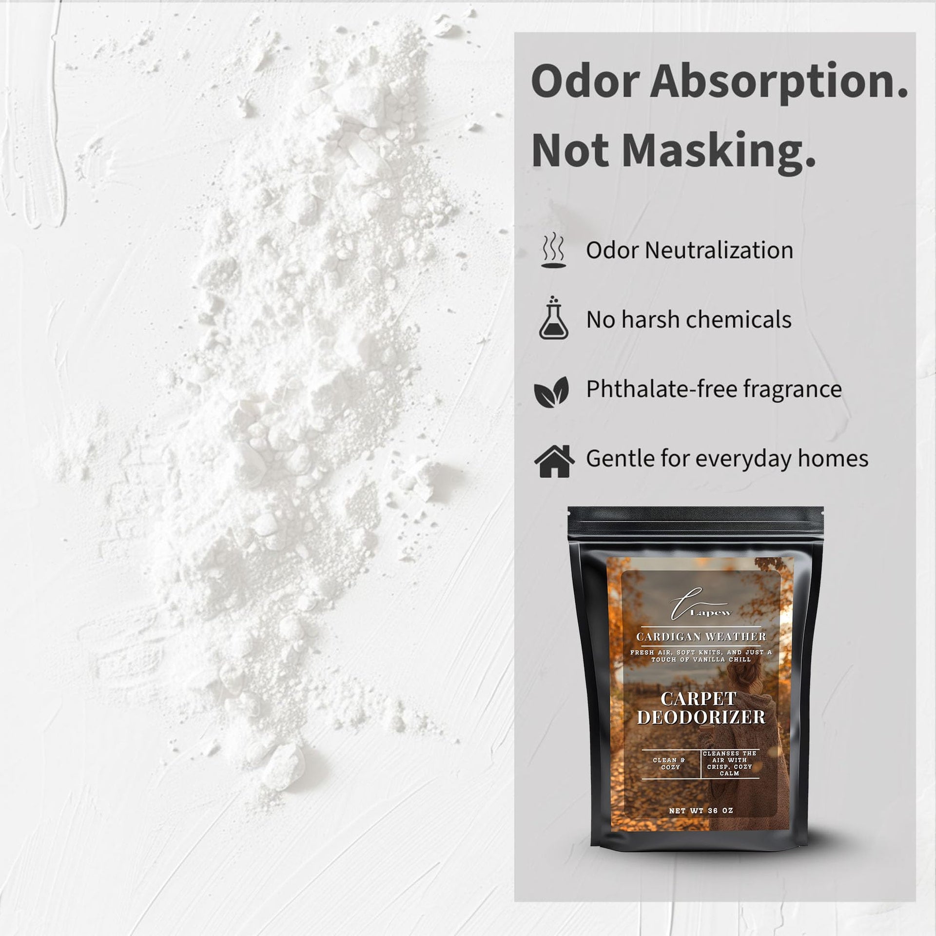 Cardigan Weather Carpet Deodorizer Powder (36 Ounce)