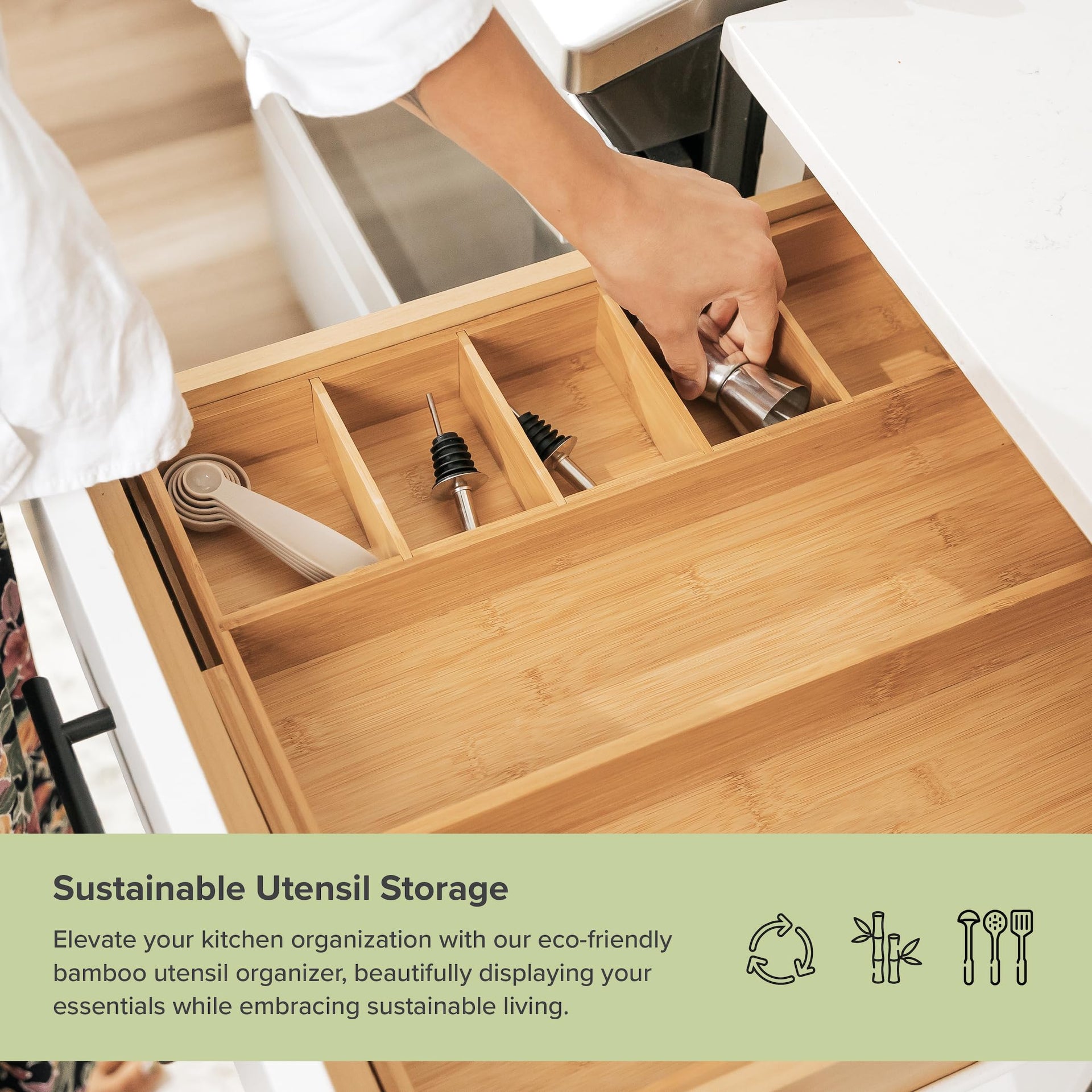 Utensil & Junk Drawer Organizer